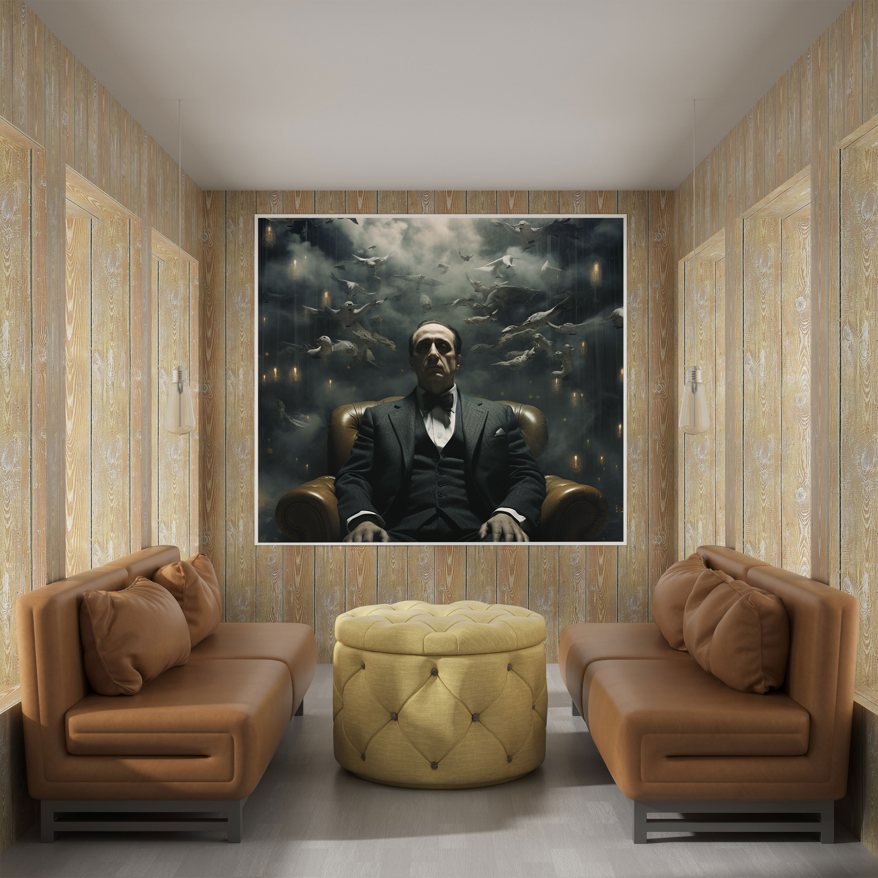 Godfather Canvas Print - Surrealistic Artwork - Godfather, Wall Art, Home Decoration, Dreamlike Decor