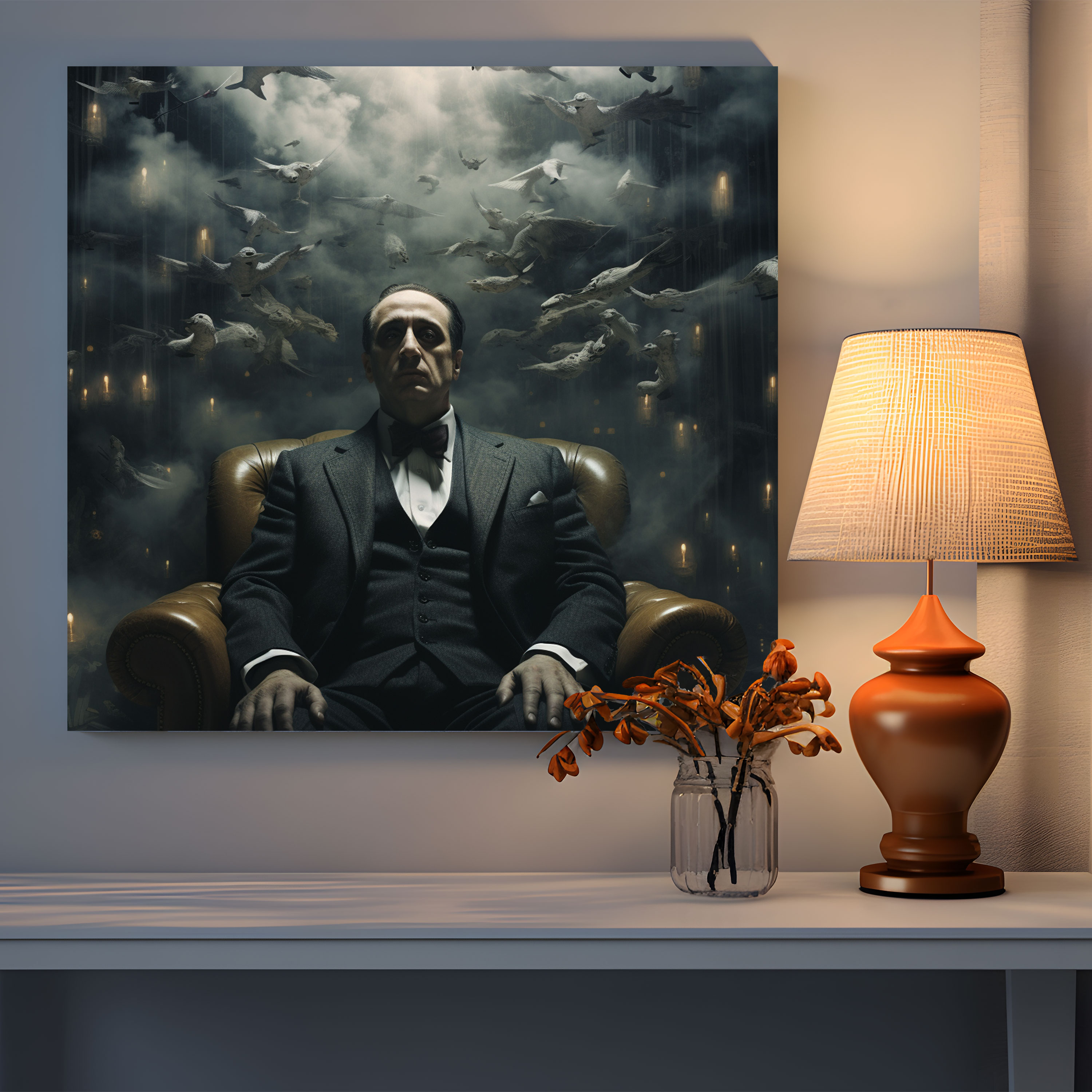 Godfather Canvas Print - Surrealistic Artwork - Godfather, Wall Art, Home Decoration, Dreamlike Decor
