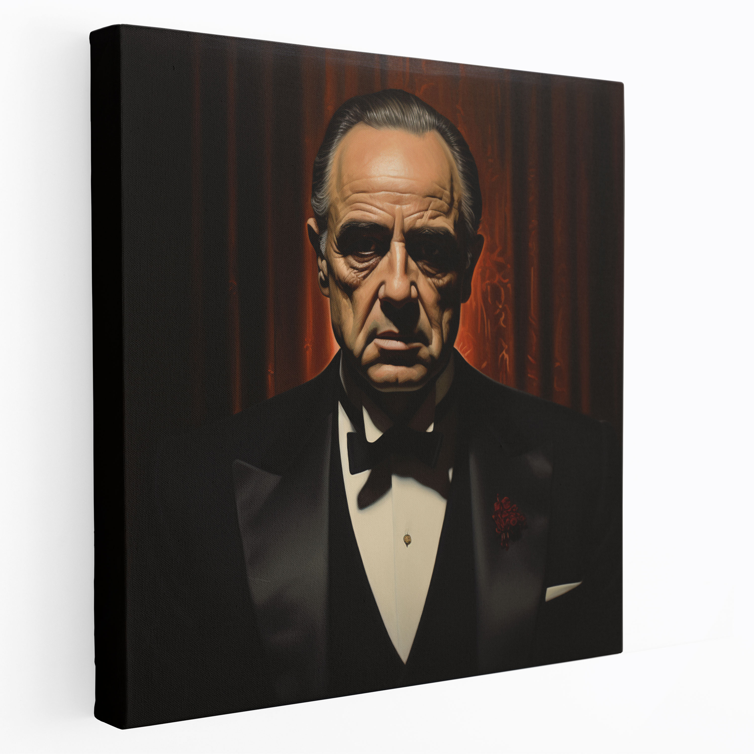 Godfather Canvas Print - Photorealistic Portrait - Godfather, Photorealistic Portrait, Home Decoration, Sophisticated Decor