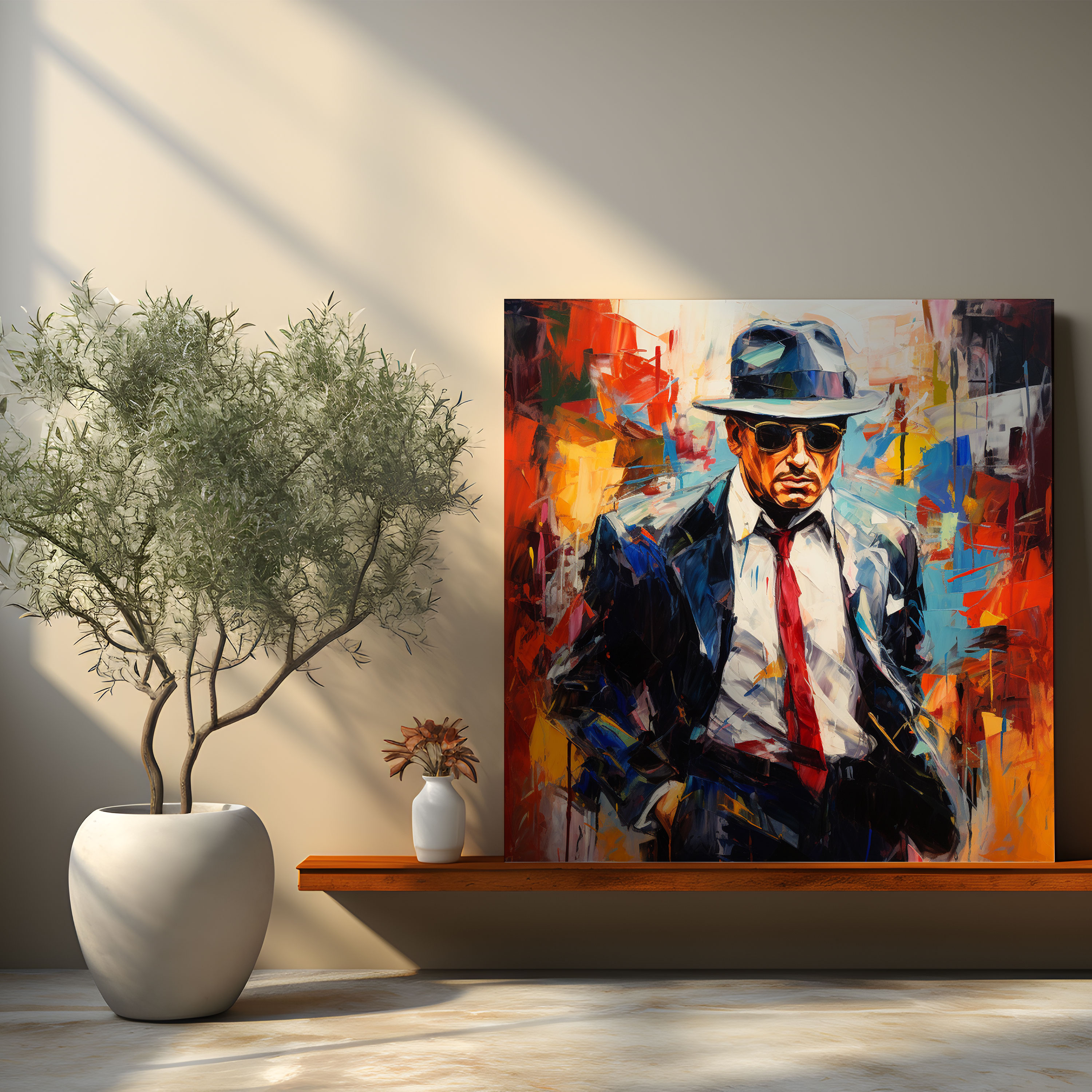 Godfather Canvas Print - Abstract Expressionist Artwork - Godfather, Canvas Wall Art, Canvas, Godfather