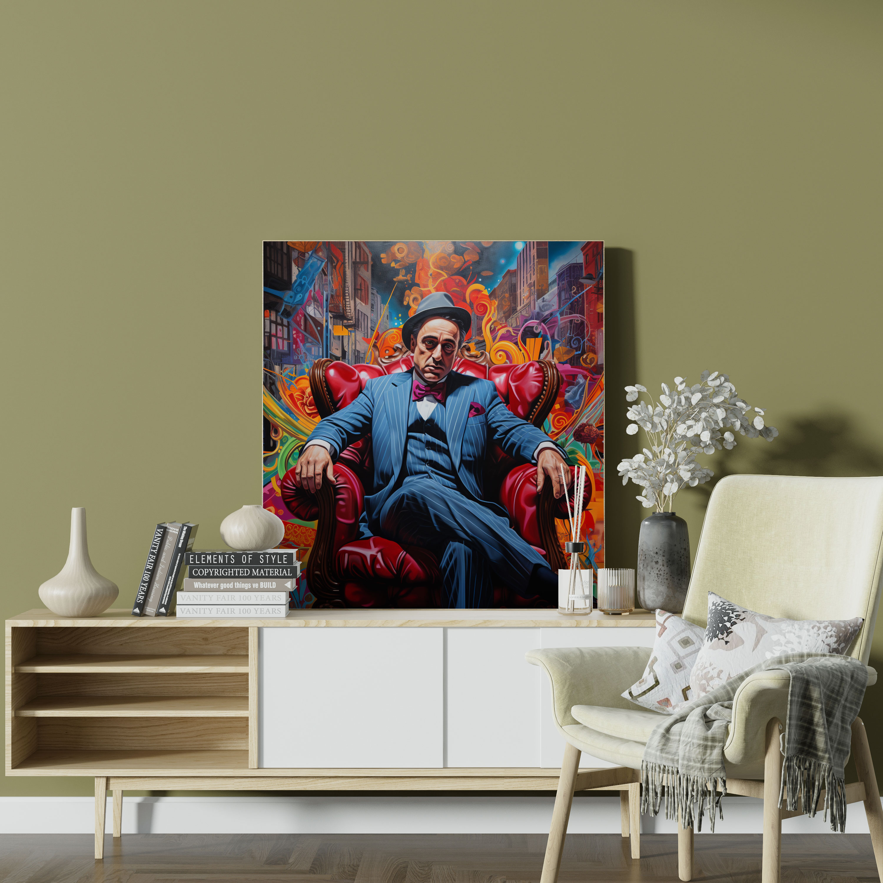 Godfather Graffiti Canvas Print - Godfather, Wall Art, Canvas Wall Art, Canvas