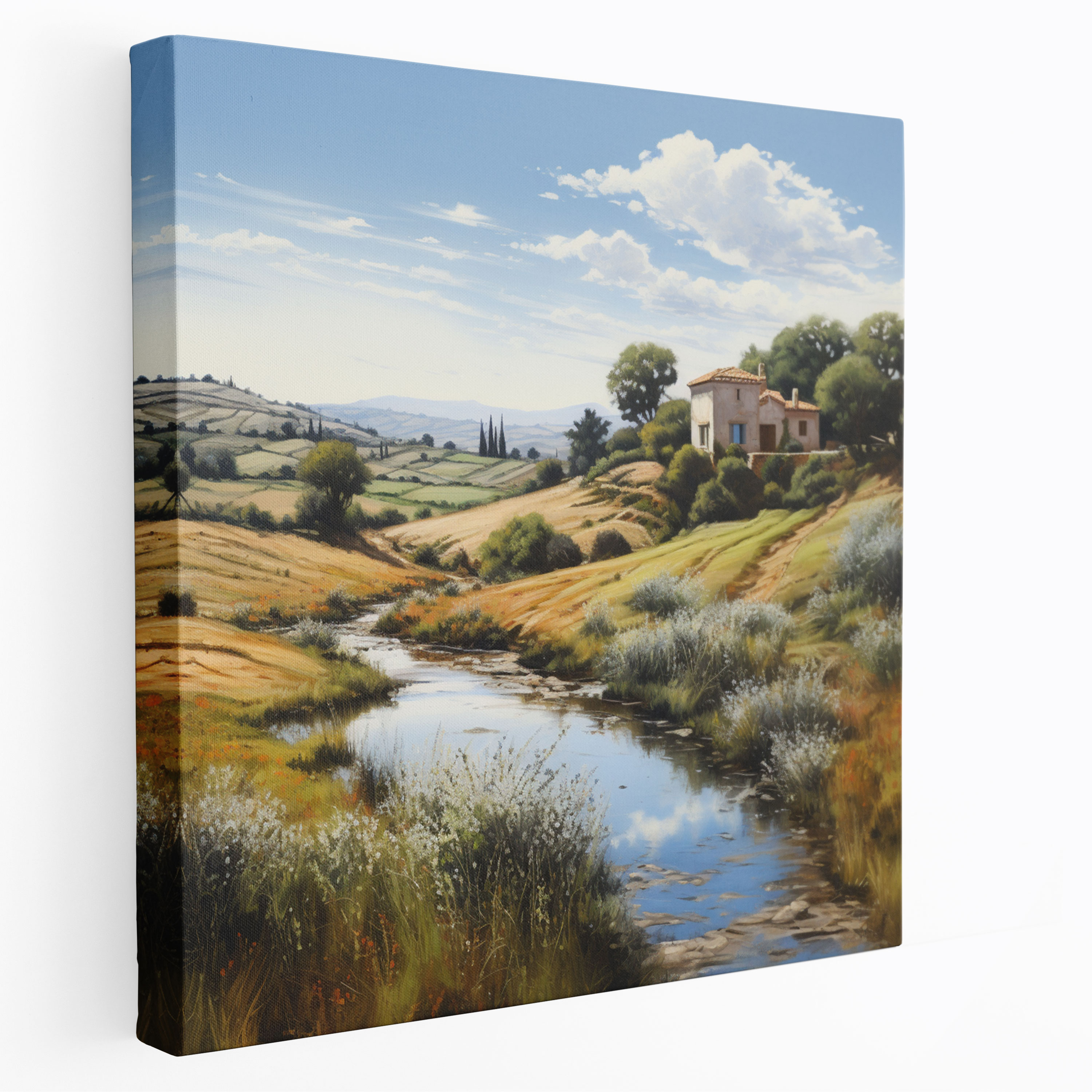 Godfather Sicilian Countryside Canvas Print - Godfather, Canvas Print, Landscape Painting, Home Decoration