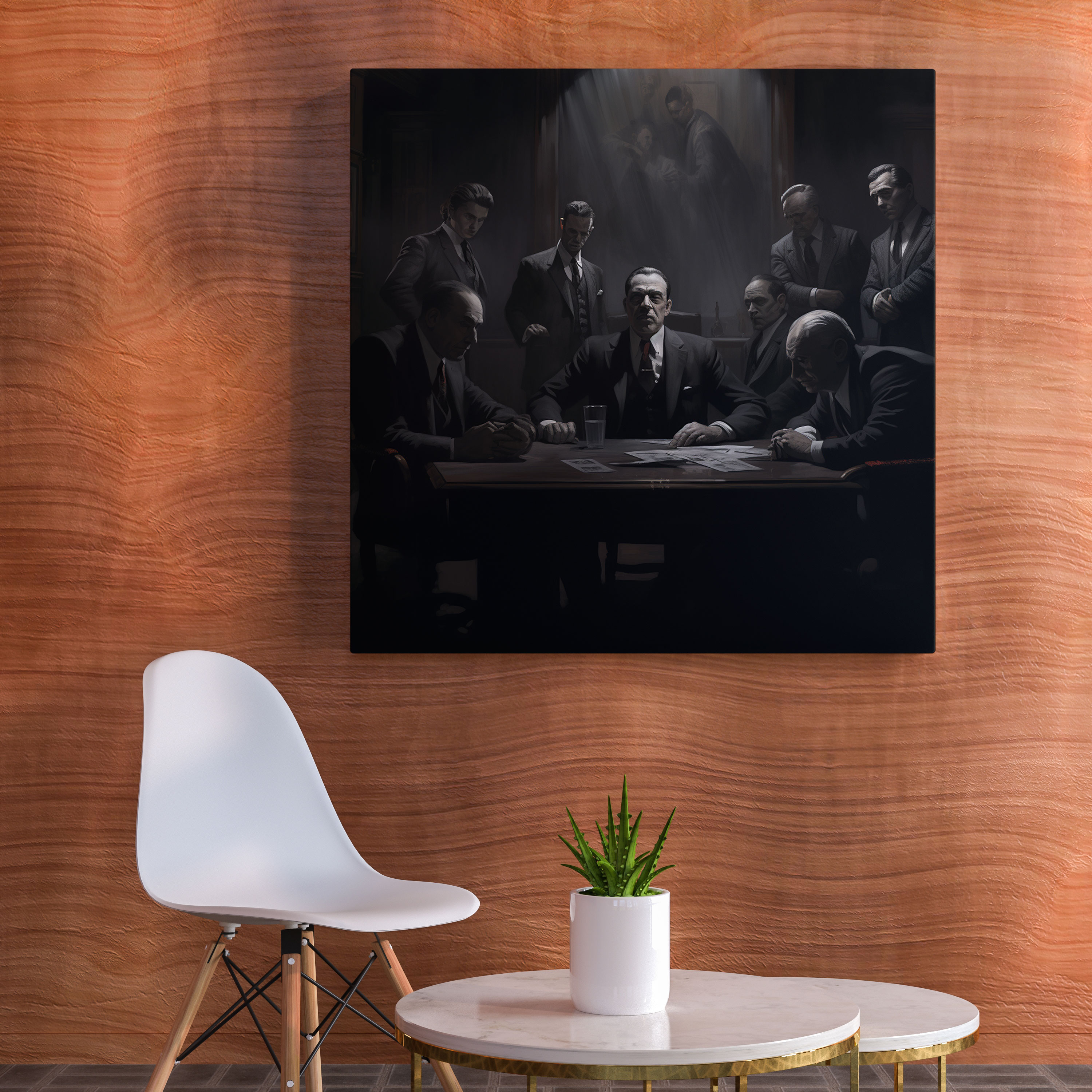 Godfather Canvas Wall Art - Godfather, Boss, Mafia, Wall Art