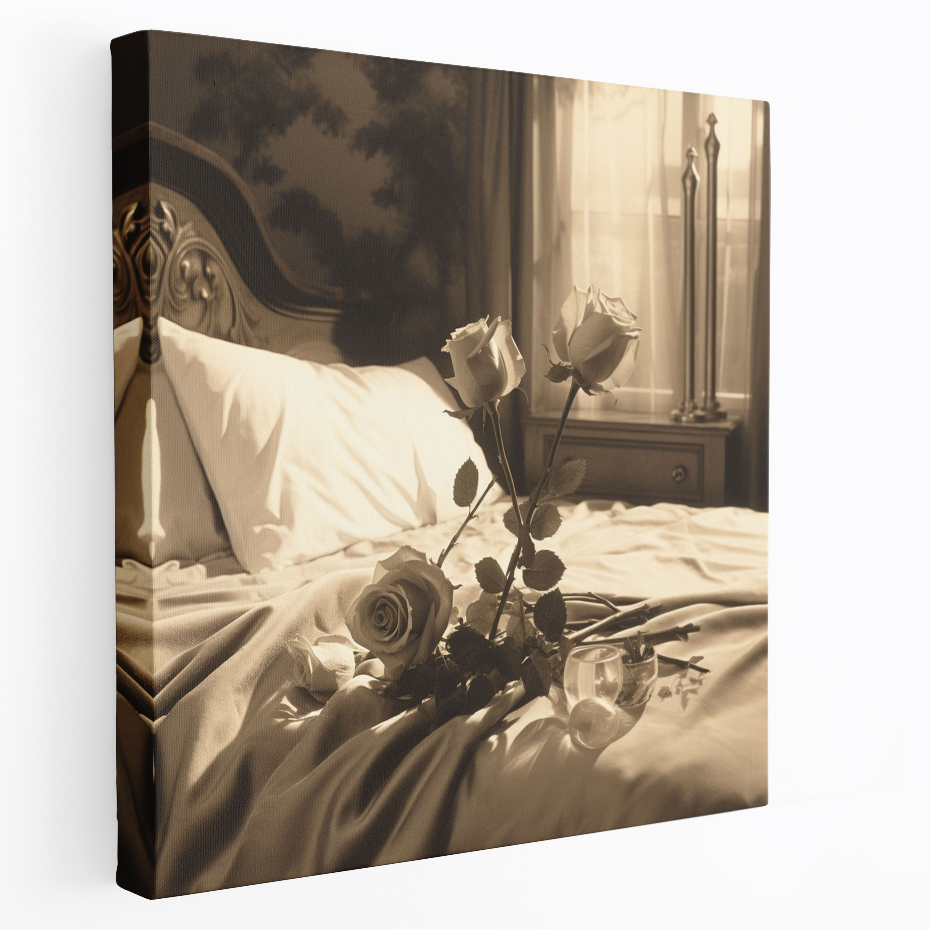 Godfather Rose Canvas - Godfather, Home Decoration, Bed, Canvas