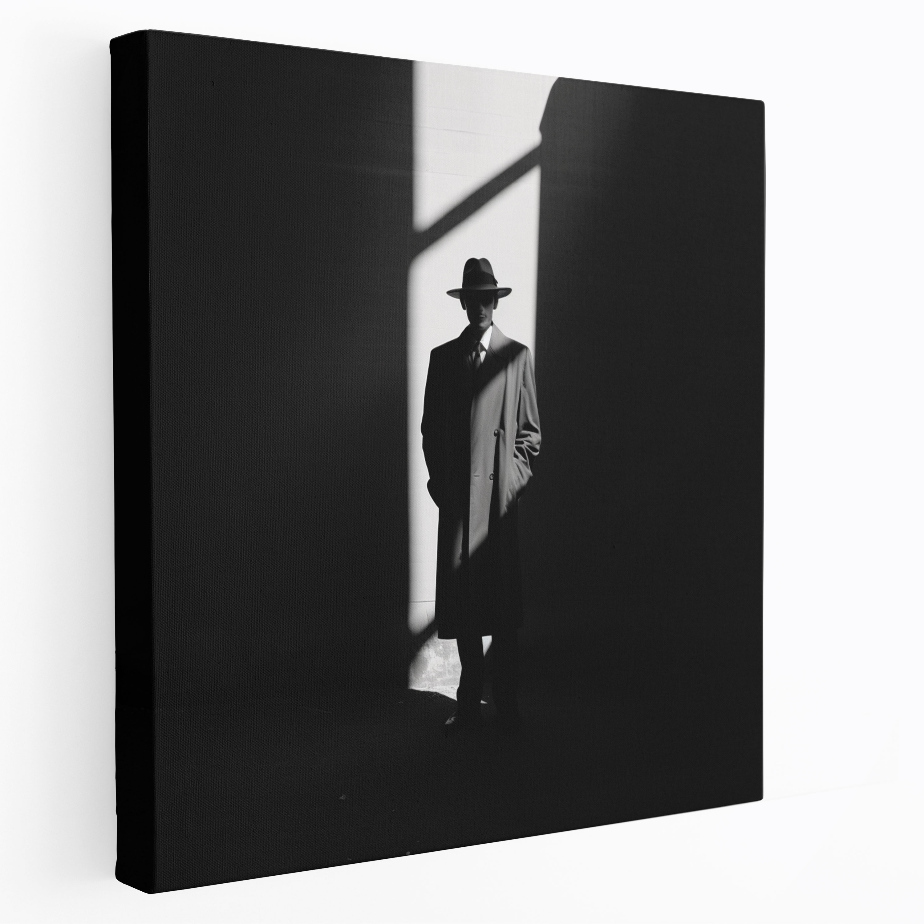 Godfather Shadows Canvas - Godfather, Silhouette, Home Decoration, Black And White