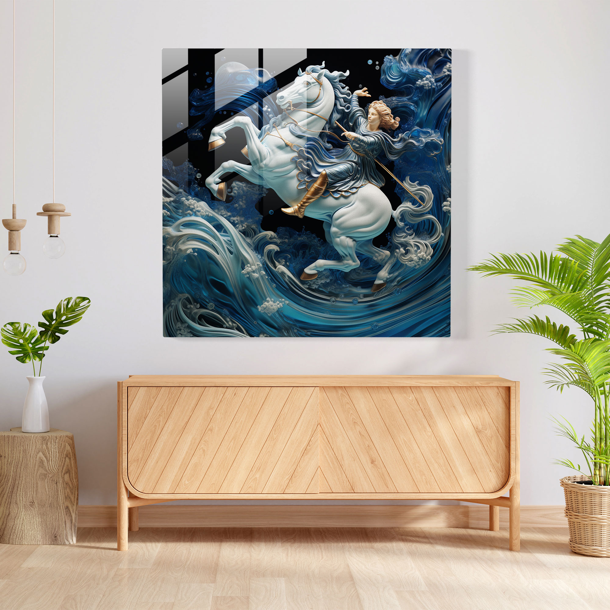 The Everlasting Odyssey Glass Wall Art - Enchanting Home Decoration