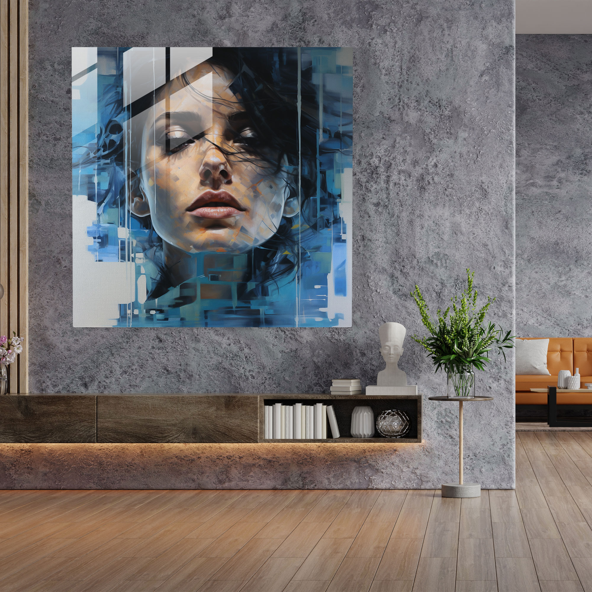 Göttliche Harmonie Glasbild