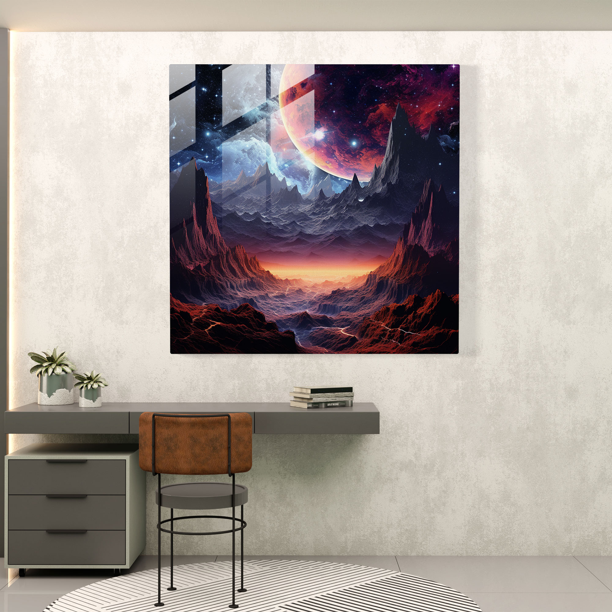 Glasbild Kosmische Symphonie