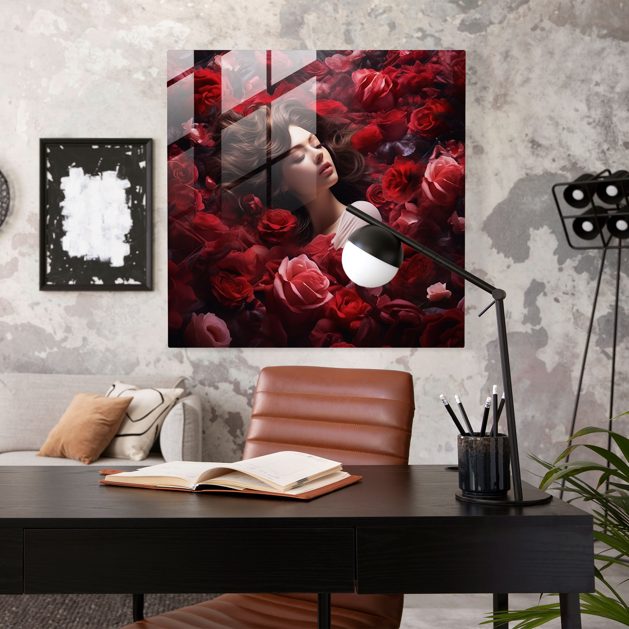 Captivating Contemporary Digital Art Glass Print
