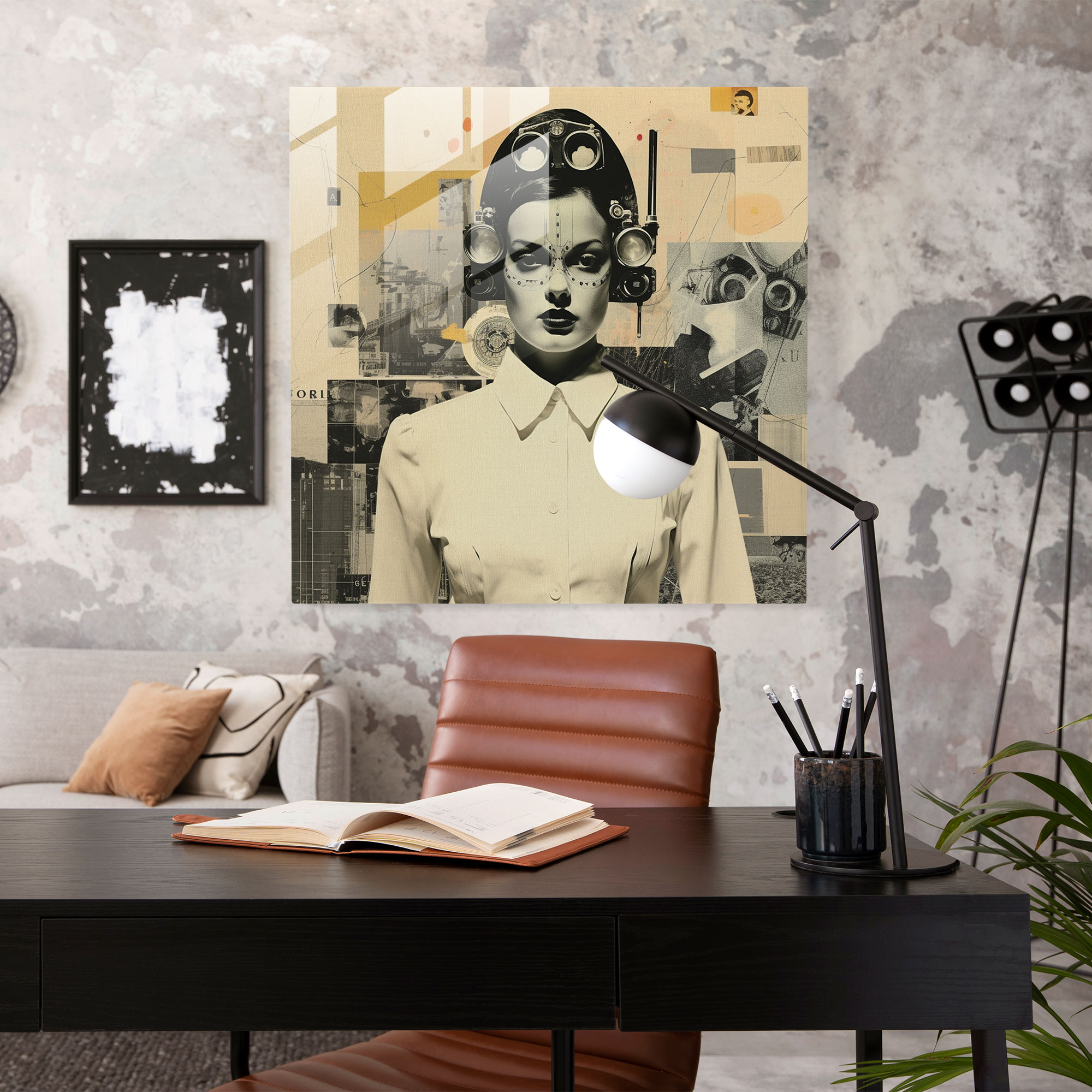 Eclectic Visions Glass Print