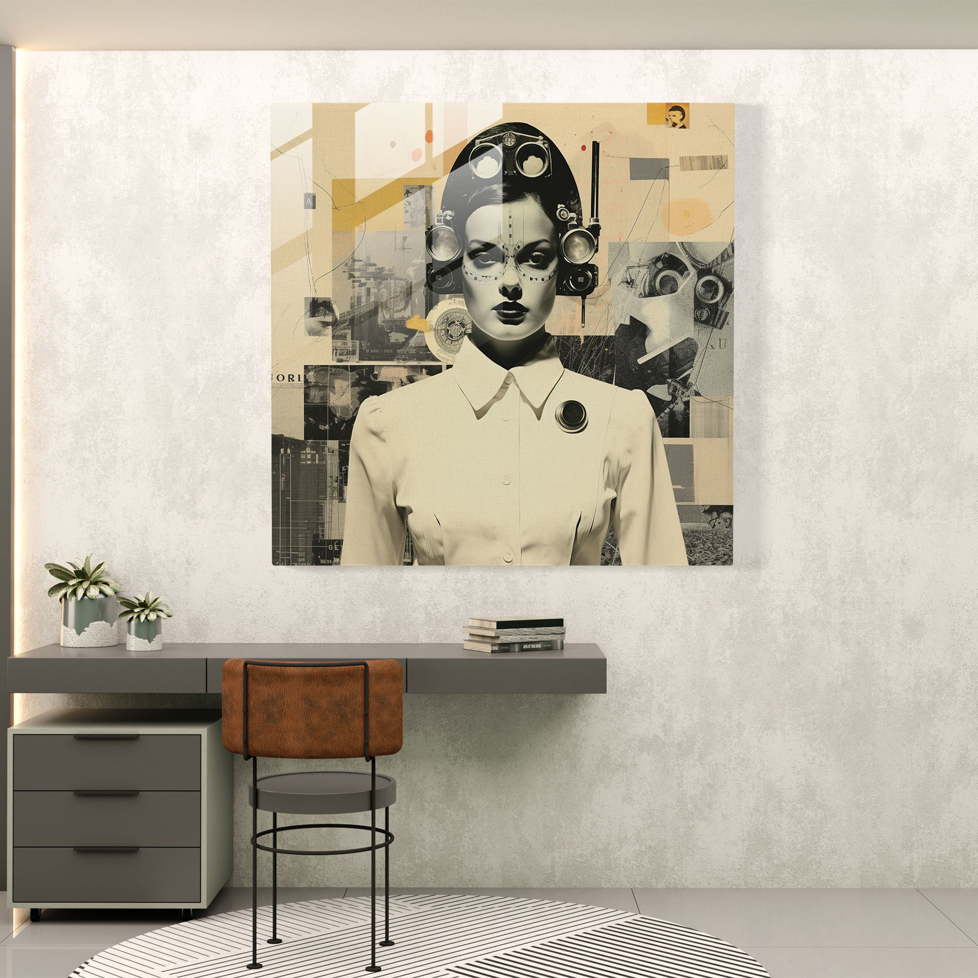 Eclectic Visions Glass Print