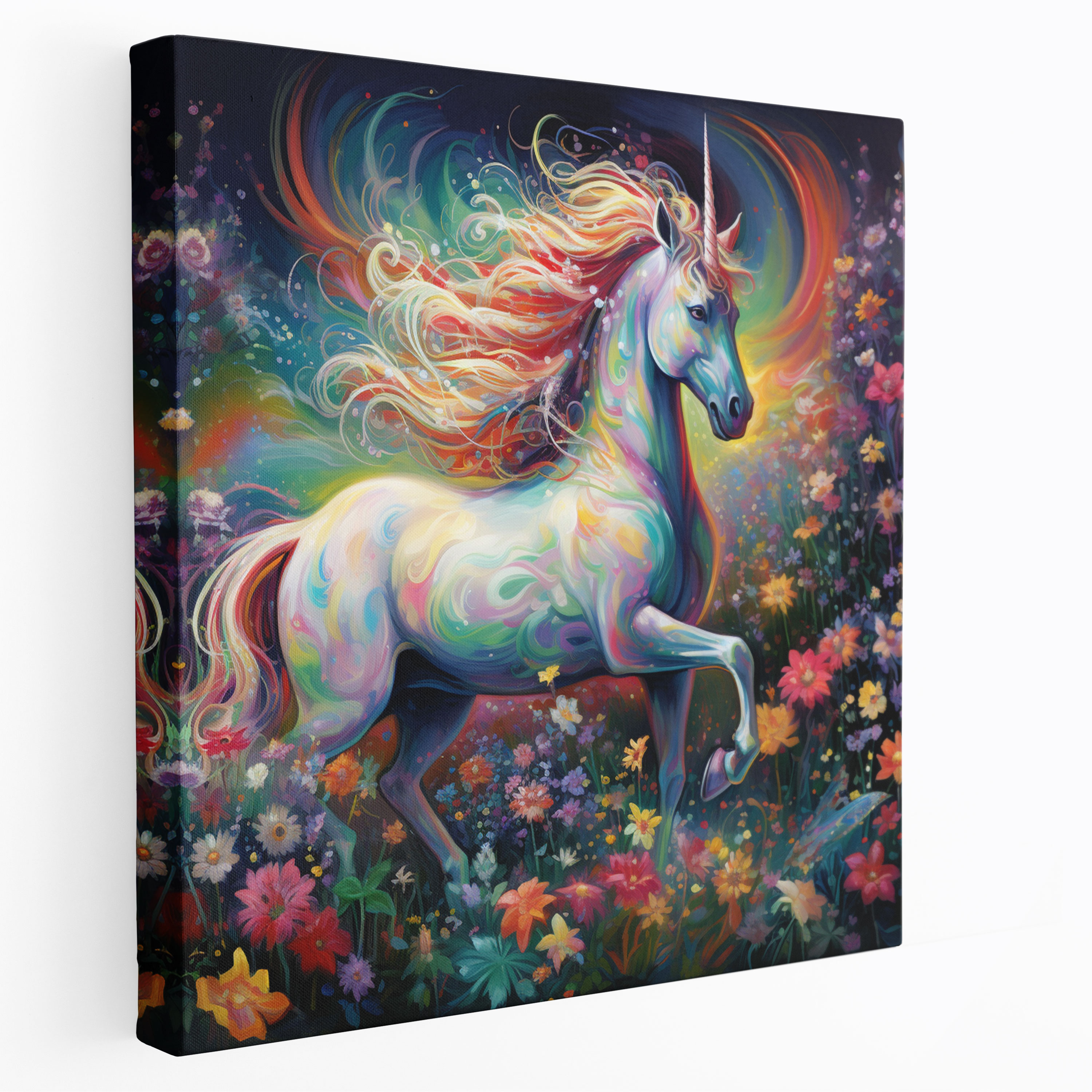 Glitter Wall Art - Magical Unicorn Adventure - Glitter, Sparkle, Whimsical, Wonder