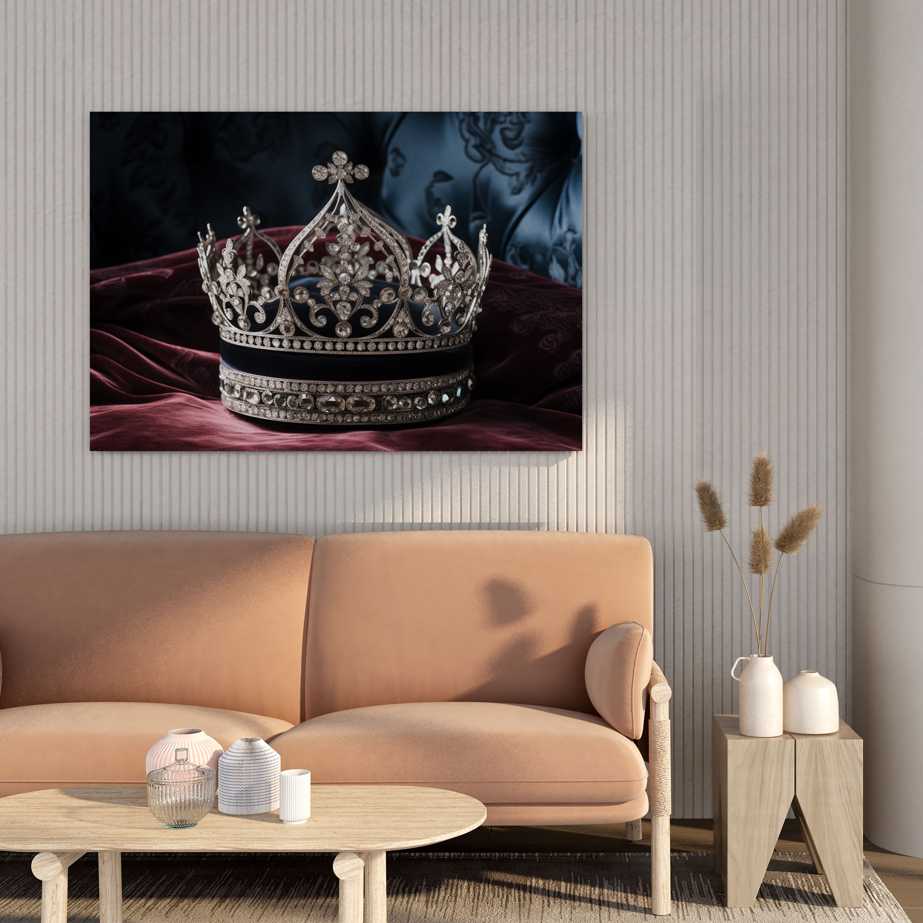 Glitter Wall Decoration - Diamond Royale - Glitter, Sophistication, Wall Decoration, Velvet Cushion