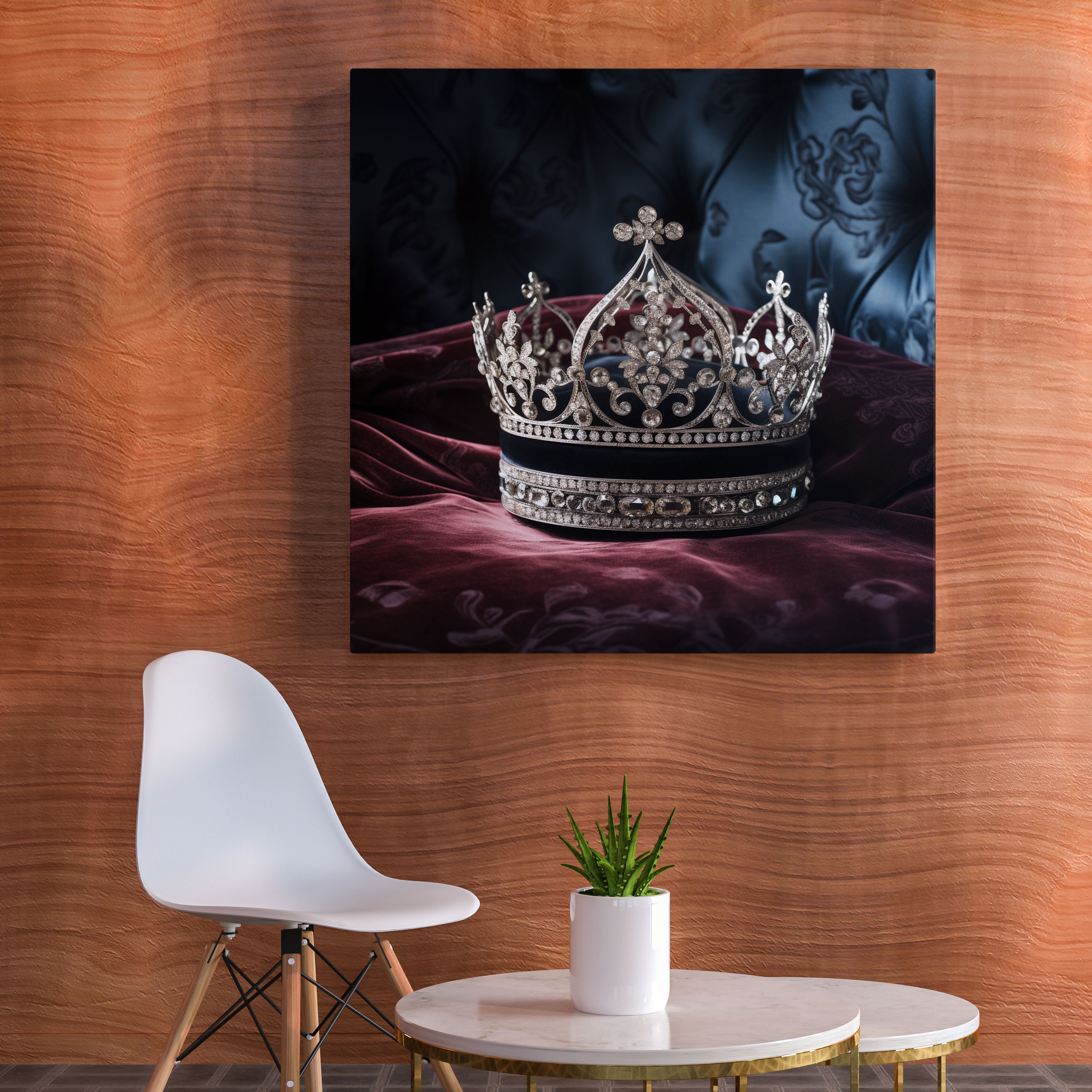 Glitter Wall Decoration - Diamond Royale - Glitter, Sophistication, Wall Decoration, Velvet Cushion