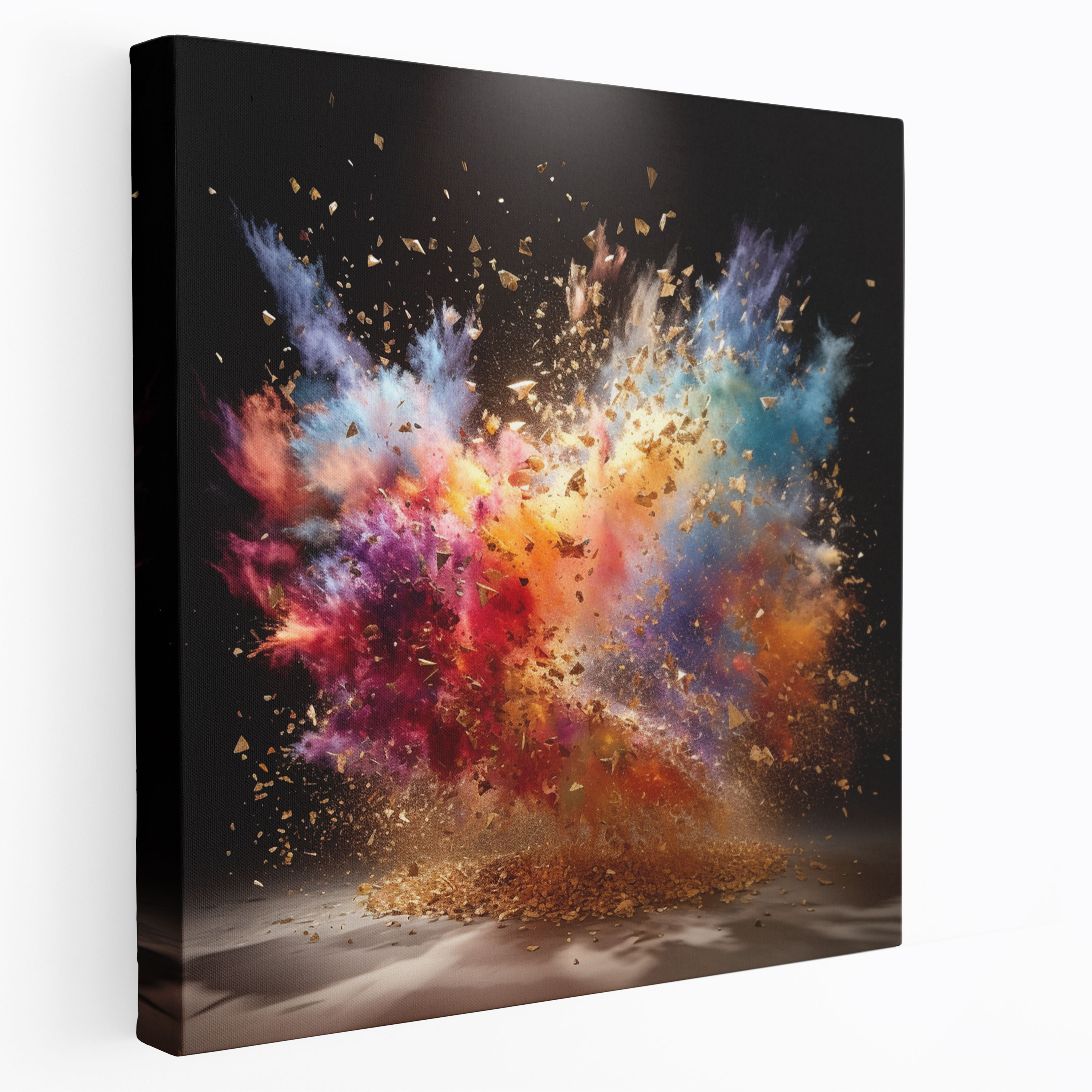 Glitter Canvas Print - Sparkling Glitter Explosion Wall Art - Glitter, Shimmer, Wall Decoration, Printing Techniques