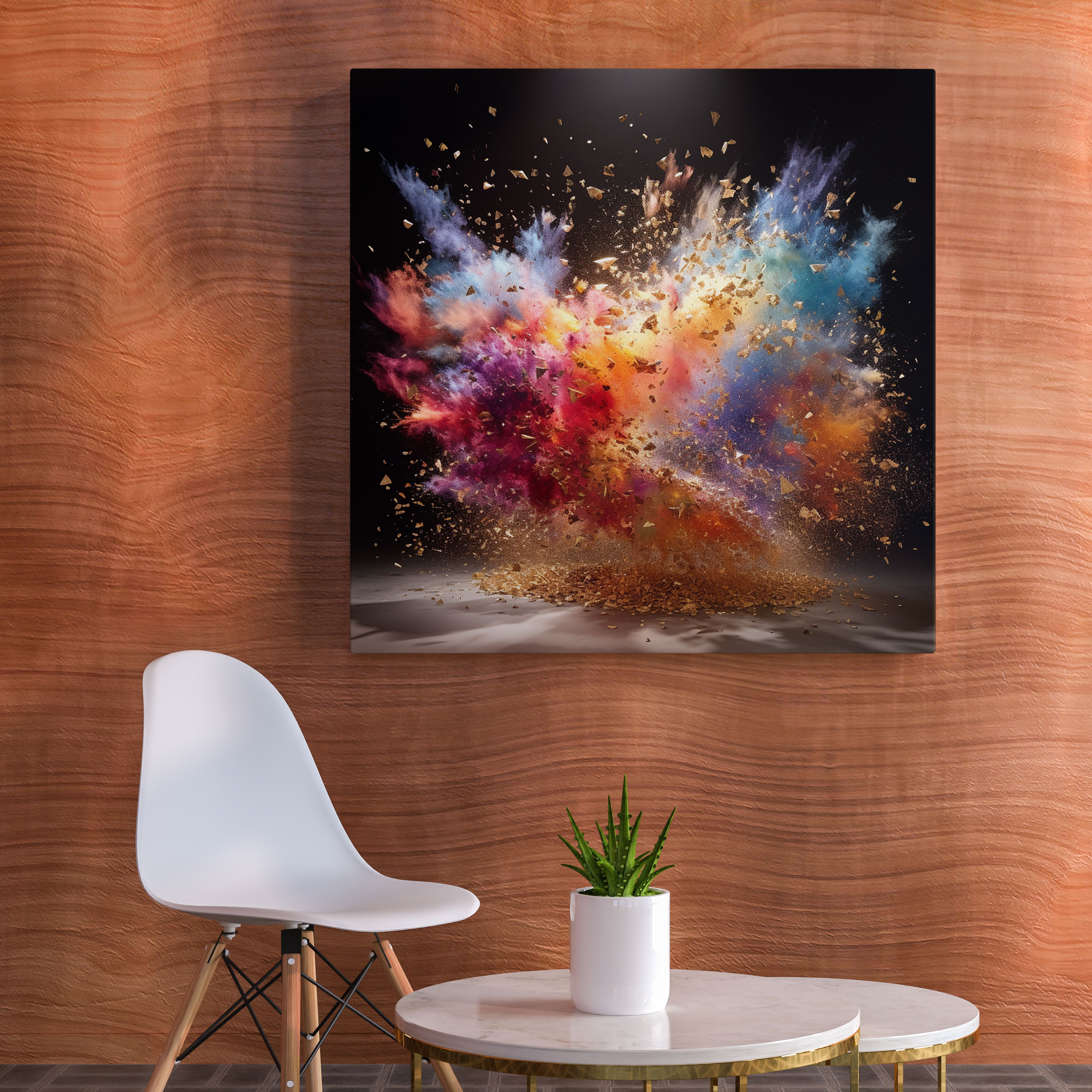 Glitter Canvas Print - Sparkling Glitter Explosion Wall Art - Glitter, Shimmer, Wall Decoration, Printing Techniques
