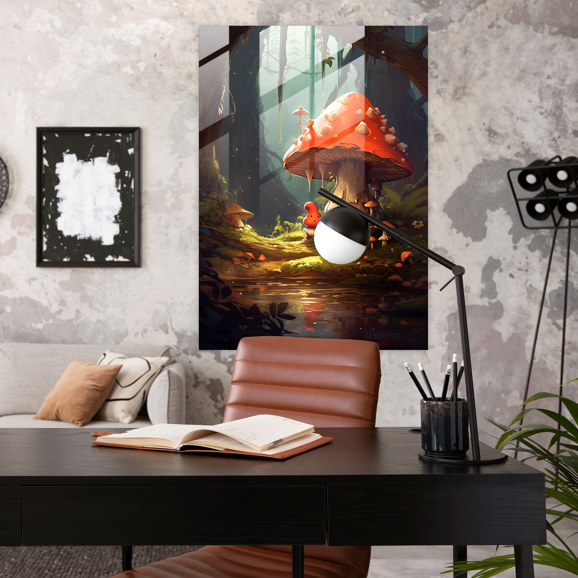 Gnome Glass Wall Art - Gnome, Glass Print, Glass Art, Wall Decoration