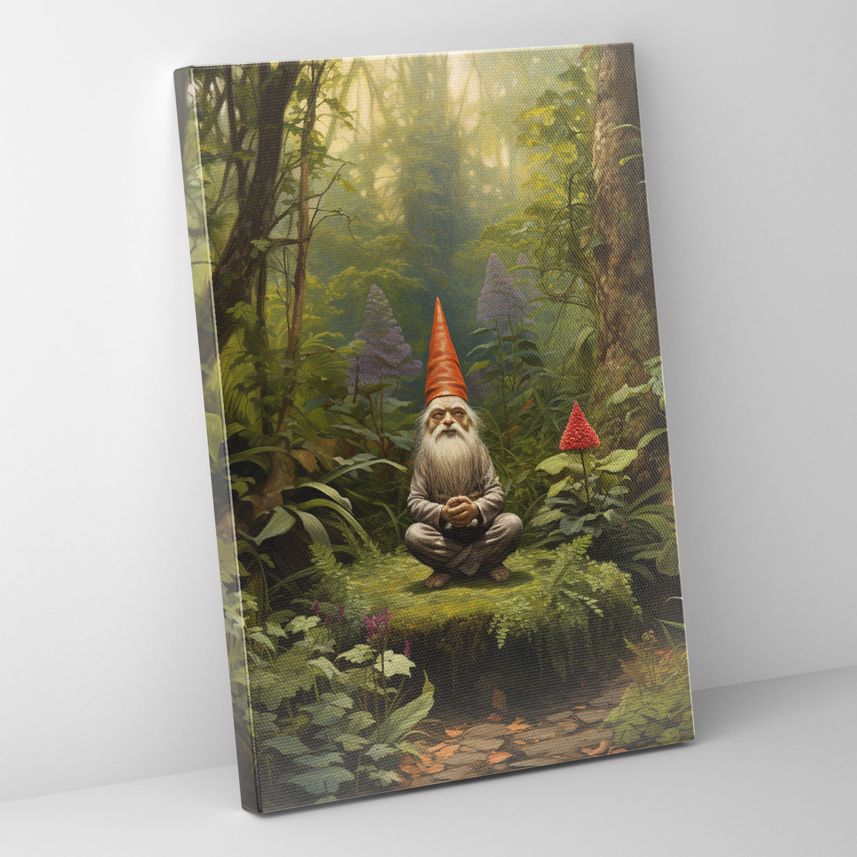 Gnome Canvas Print - Classic Oil Painting - Gnome, Gnome, Canvas Print, Home Decoration