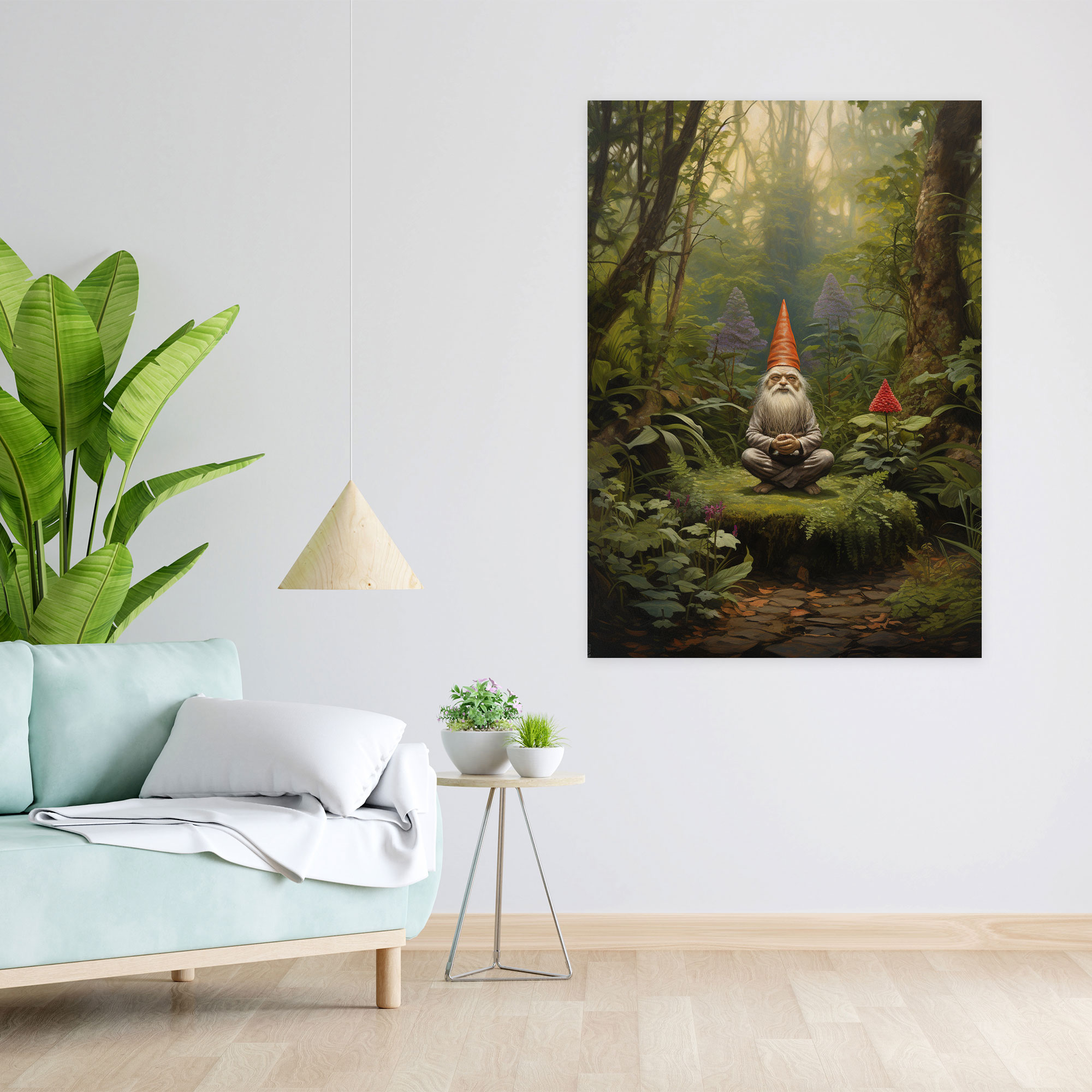 Gnome Canvas Print - Classic Oil Painting - Gnome, Gnome, Canvas Print, Home Decoration