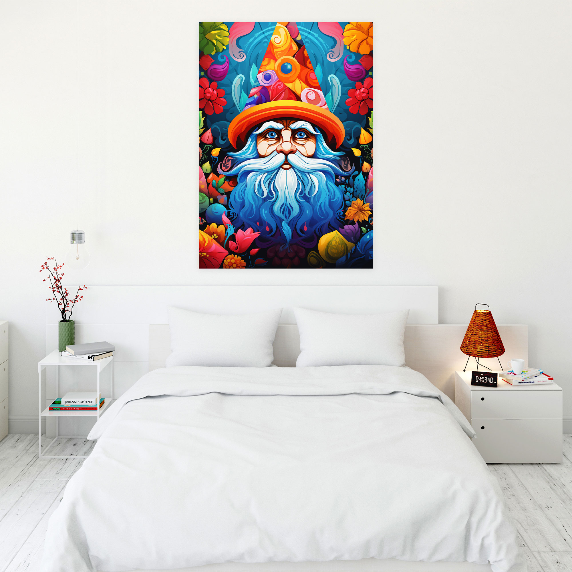 Gnome Wall Art - Pop Art Style Illustration - Gnome, Home Decoration, Wall Art, Canvas