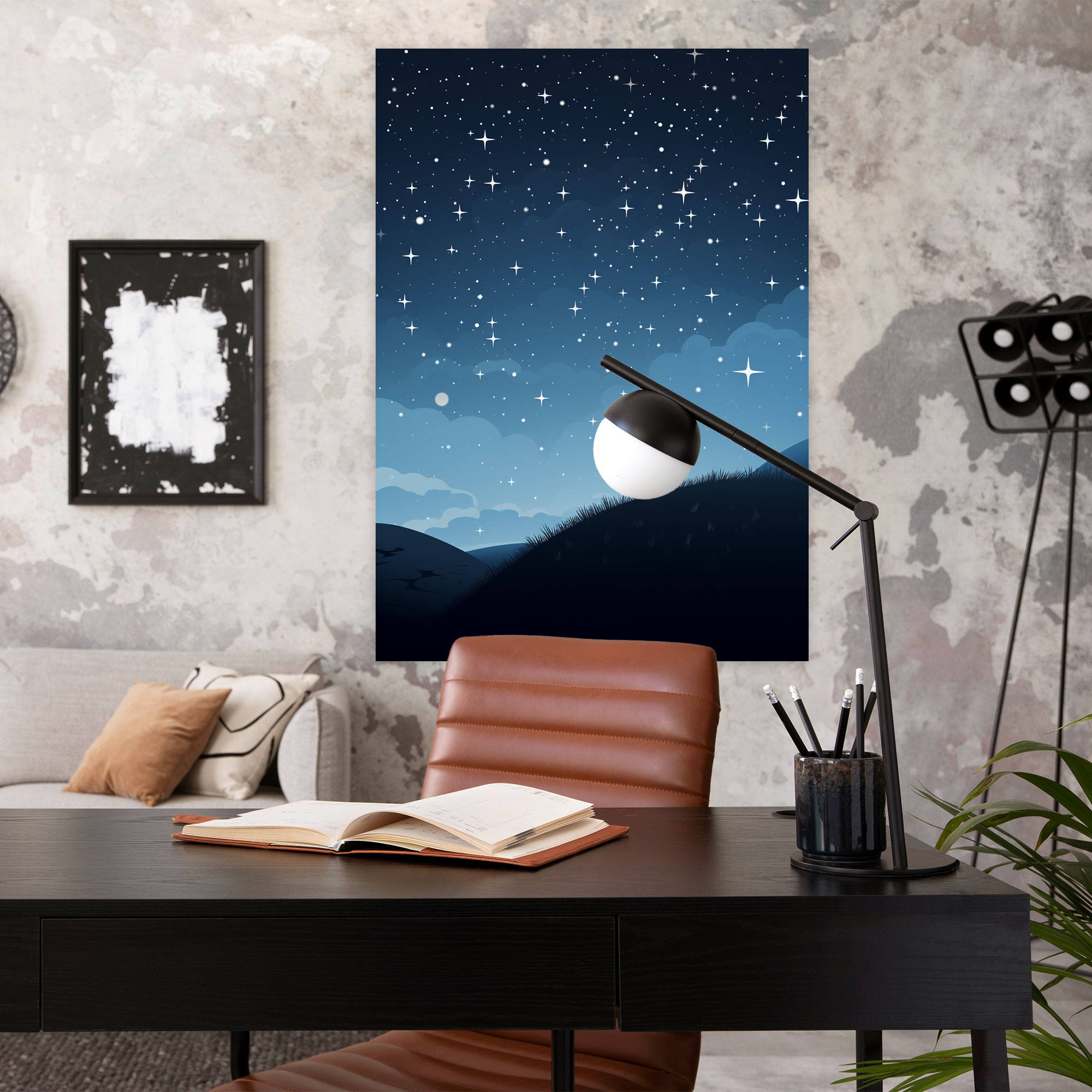 Minimalist Gnome Wall Art - Gnome, Silhouette, Wall Decoration, Wall Art