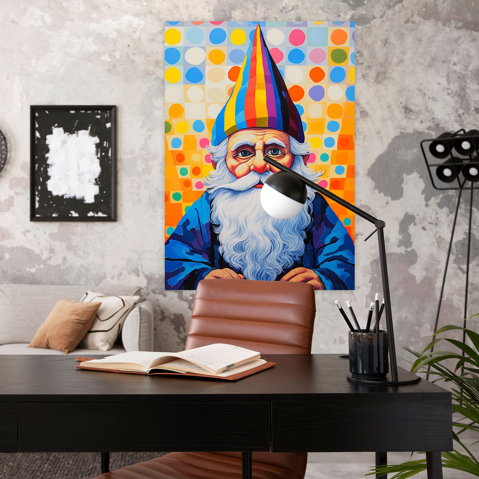 Pop Art Gnome Canvas Print - Gnome, Contemporary Style, Focal Point, Canvas Print
