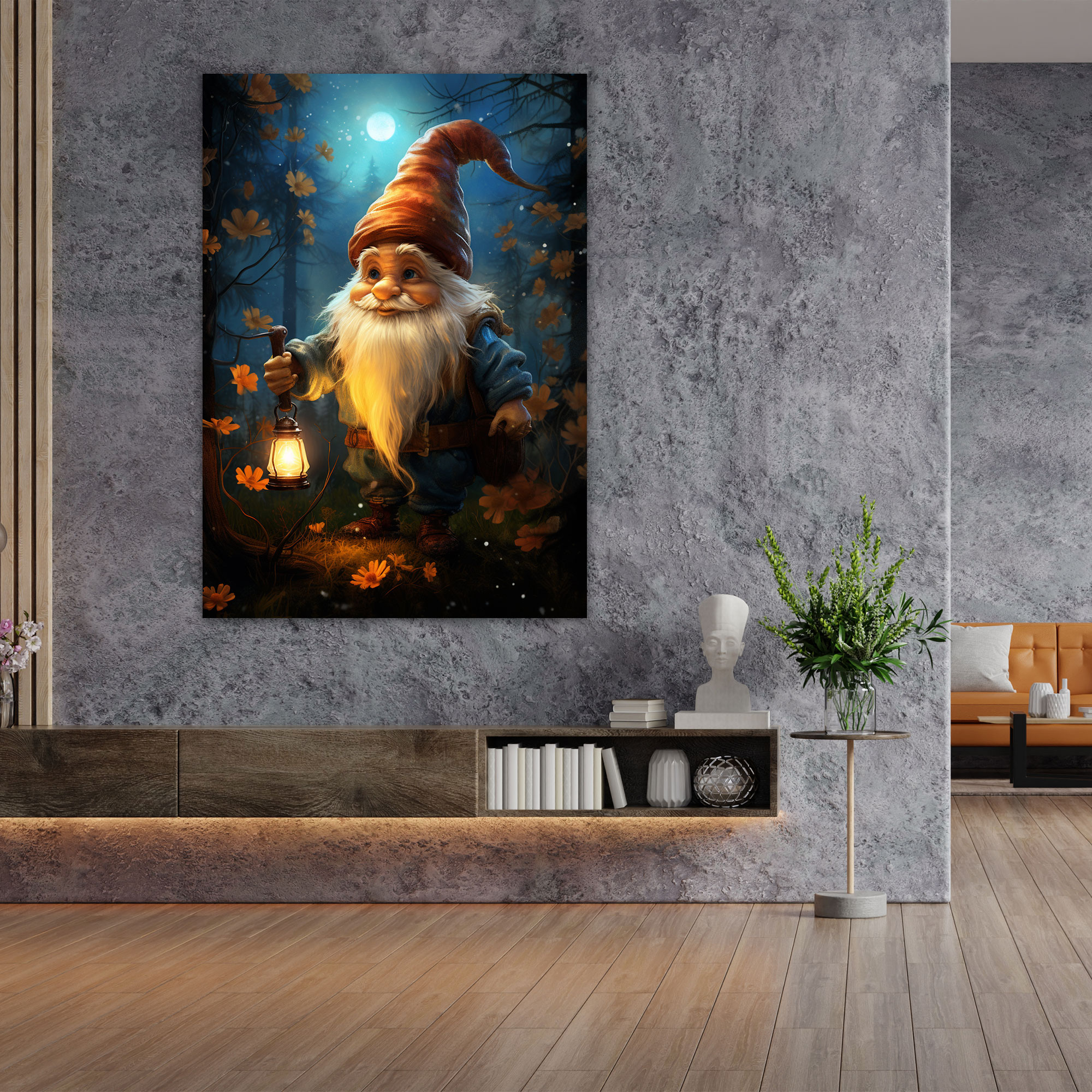 Gnome Wall Art - Gnome, Home Decoration, Canvas Print, Wonder