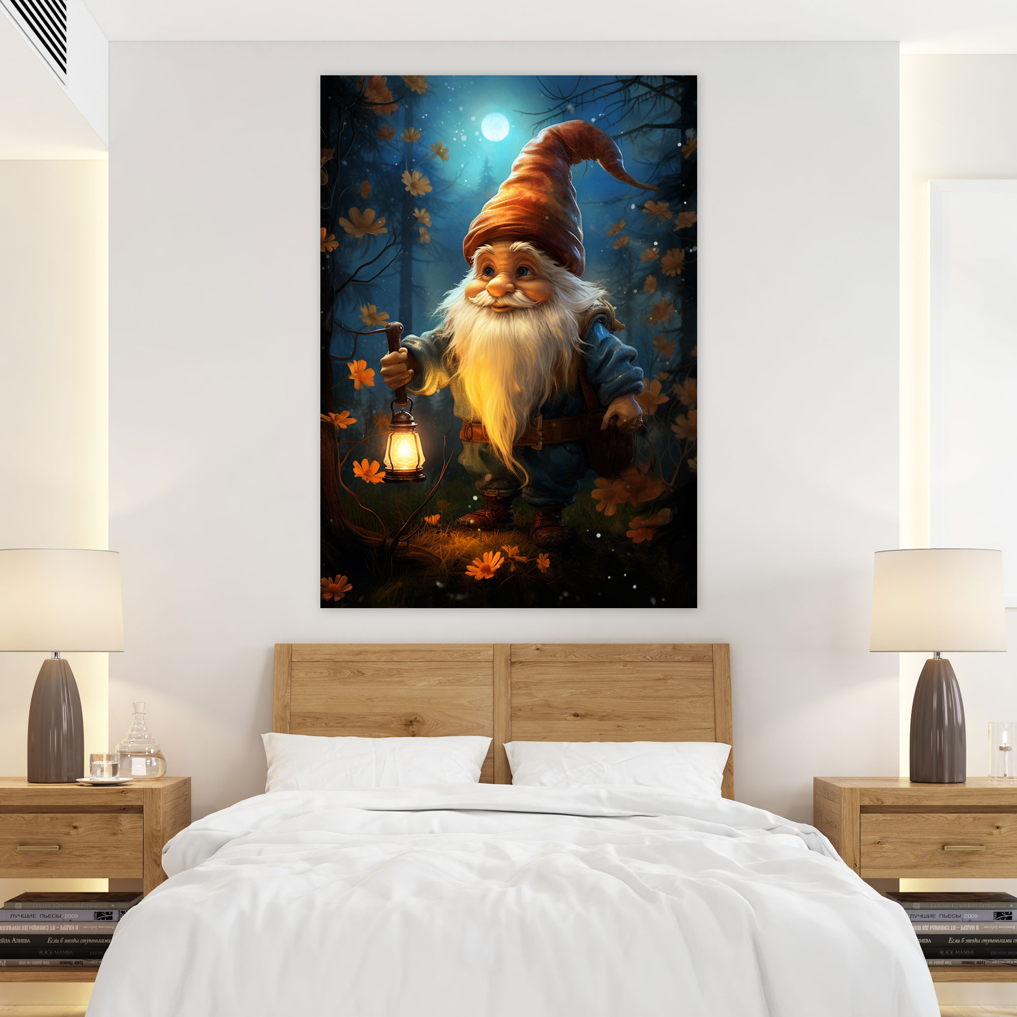 Gnome Wall Art - Gnome, Home Decoration, Canvas Print, Wonder