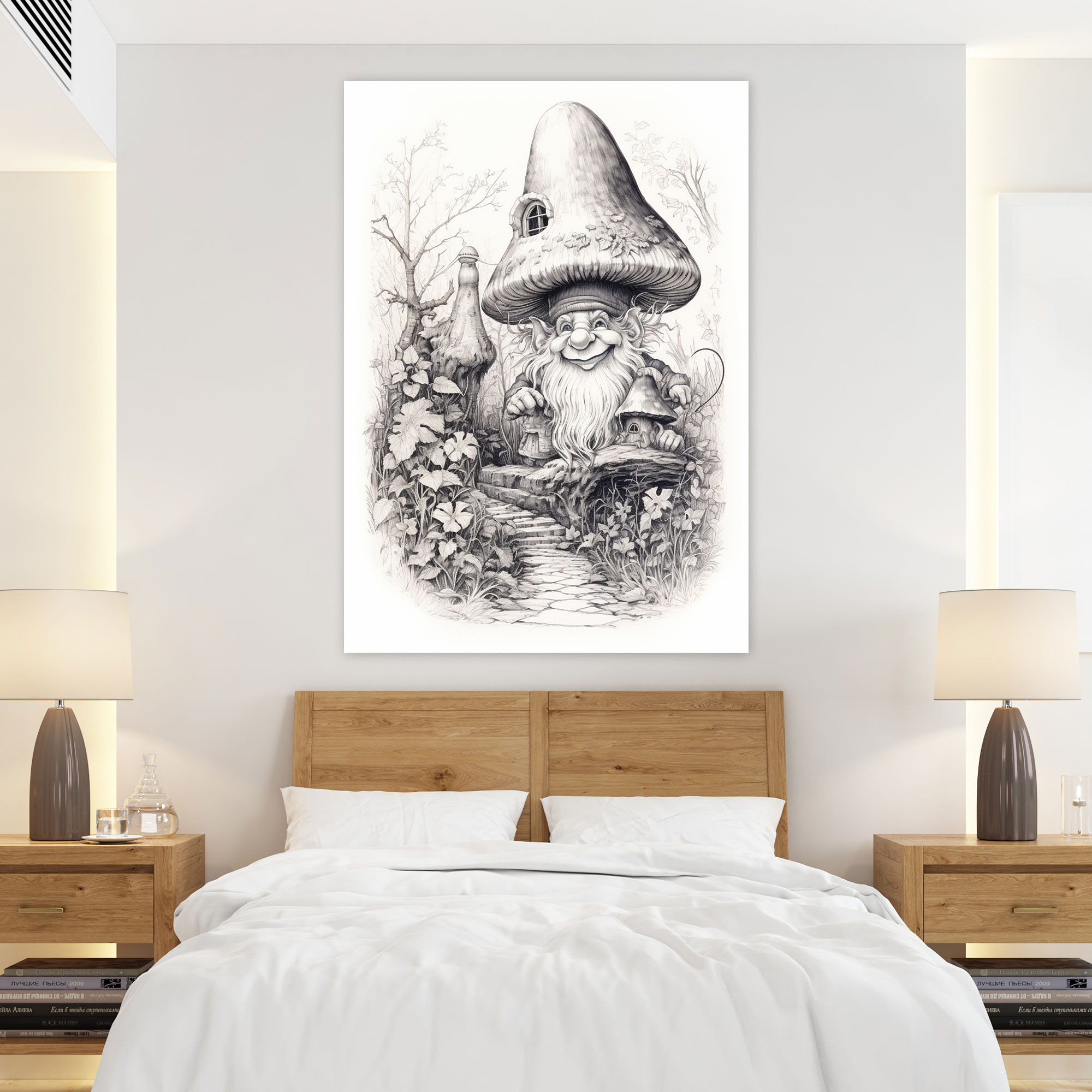Enchanted Forest Gnome Canvas Print - Gnome, Gnome, Whimsy, Mystical