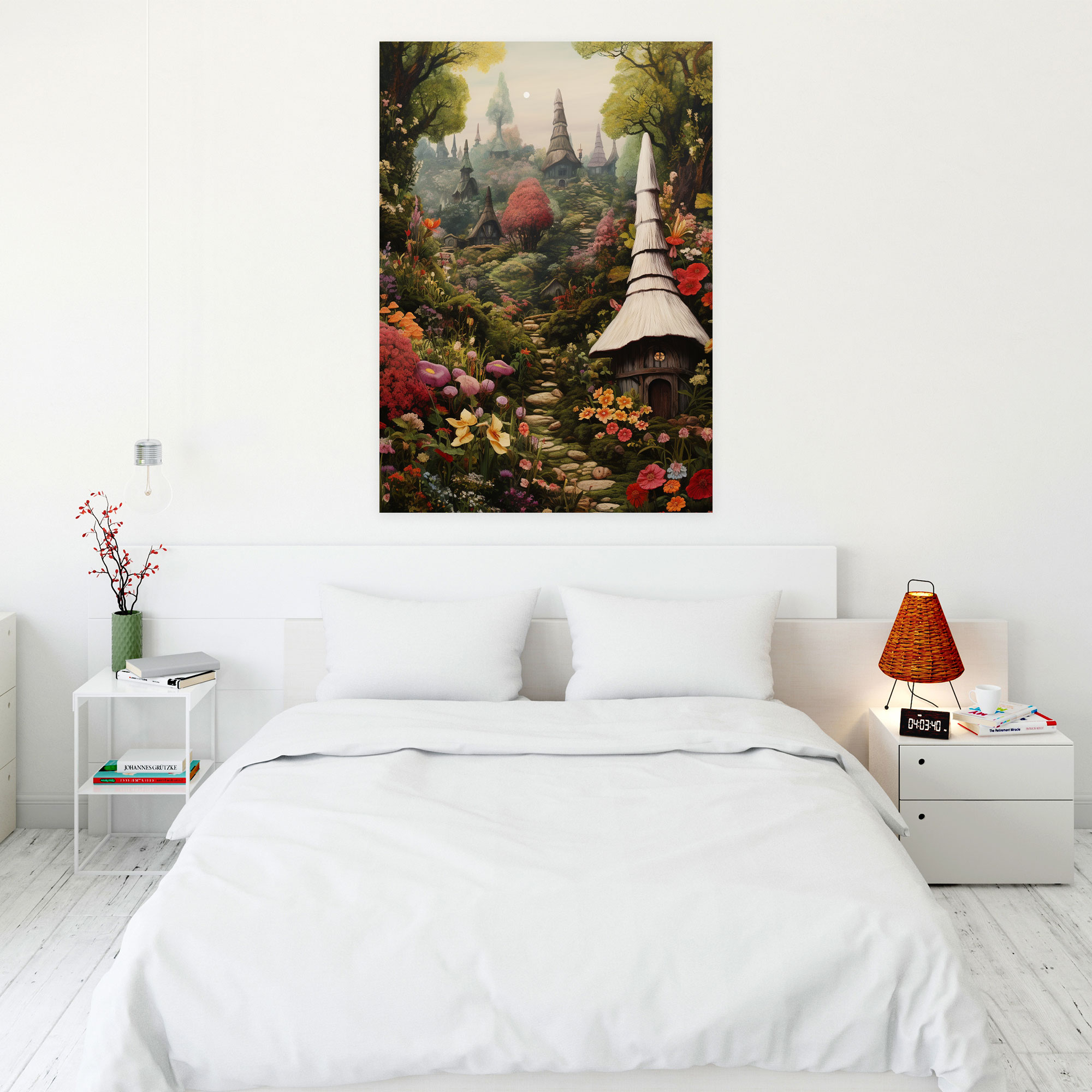 Gnome Village Canvas Print - Gnome, Gnome, Lush Green Trees, Canvas Print
