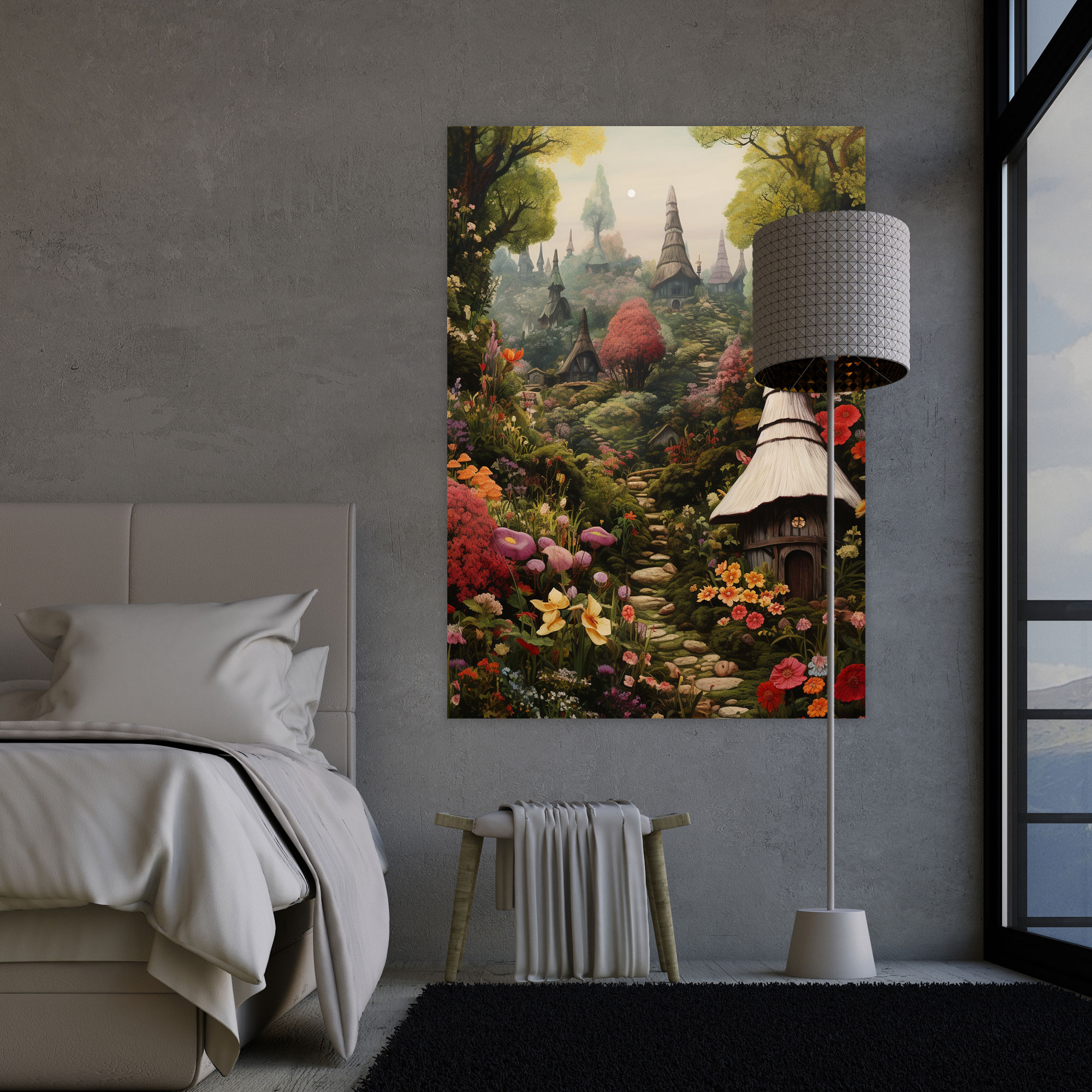 Gnome Village Canvas Print - Gnome, Gnome, Lush Green Trees, Canvas Print