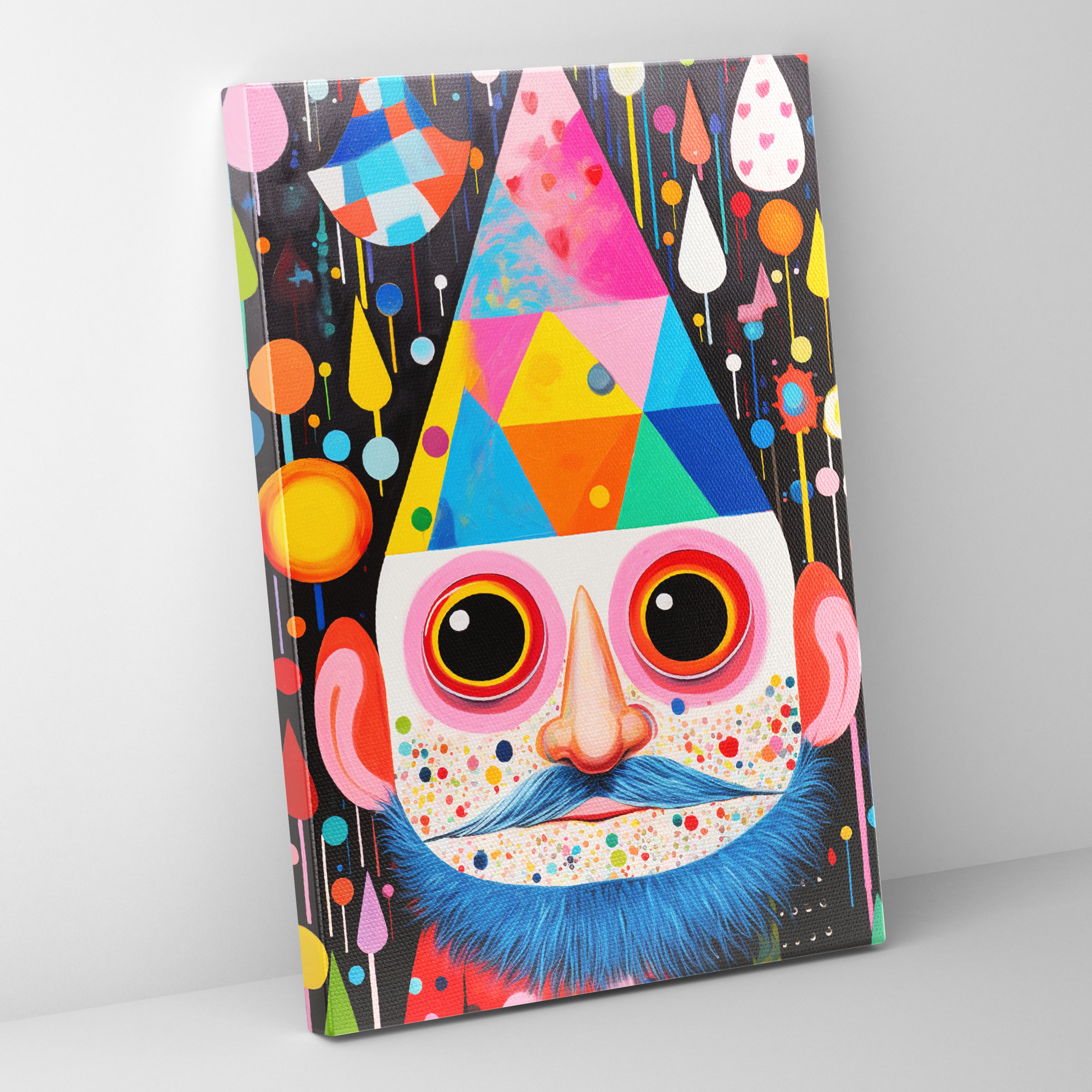 Gnome Canvas Print - Vibrant Pop Art Wall Art - Gnome, Canvas, Canvas Wall Art, Wall Decoration