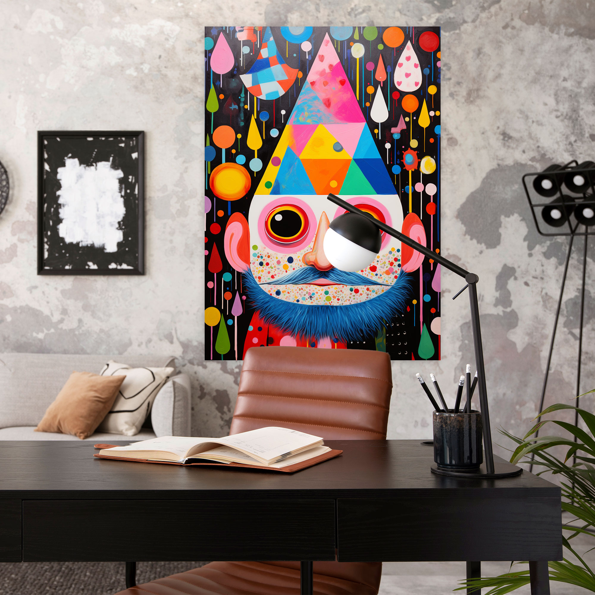 Gnome Canvas Print - Vibrant Pop Art Wall Art - Gnome, Canvas, Canvas Wall Art, Wall Decoration