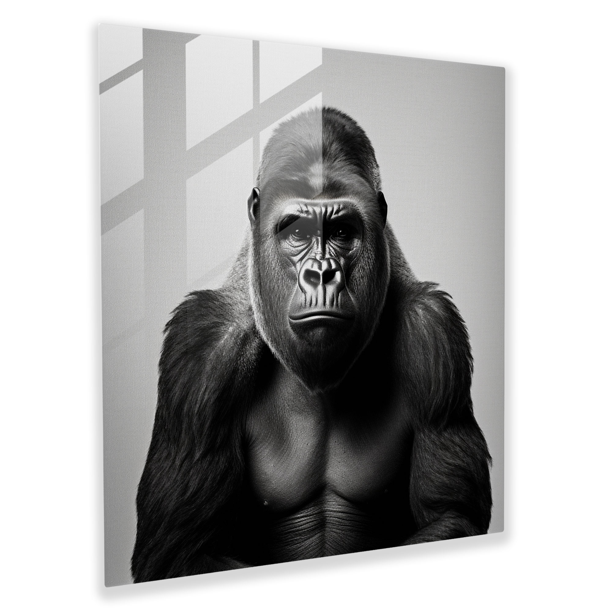 Minimalist Gorilla Glass Tablosu - Modern Sanat Kanvas Tablo