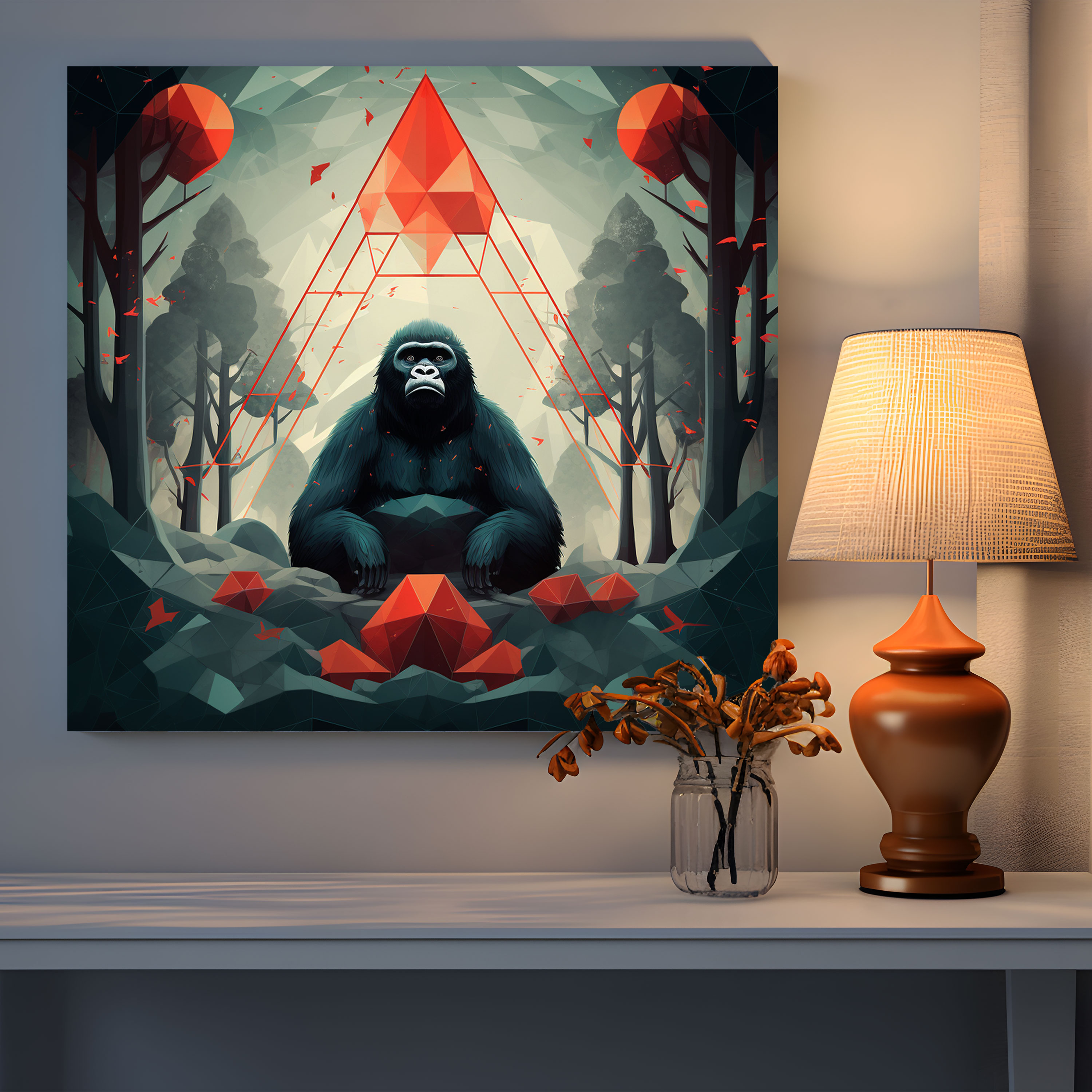 Gorilla Wall Art - Gorilla, Canvas Wall Art, Wall Art, Home Decoration