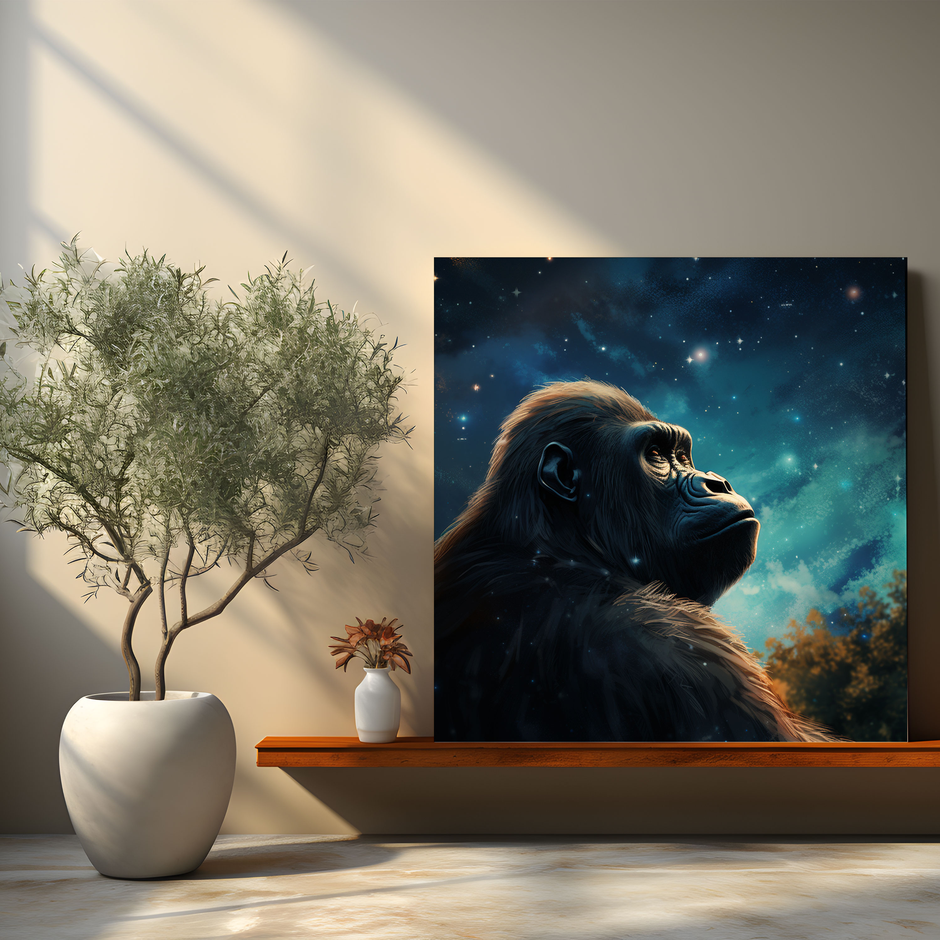 Gorilla Wall Decoration - Gorilla, Magic, Wall Decoration, Canvas