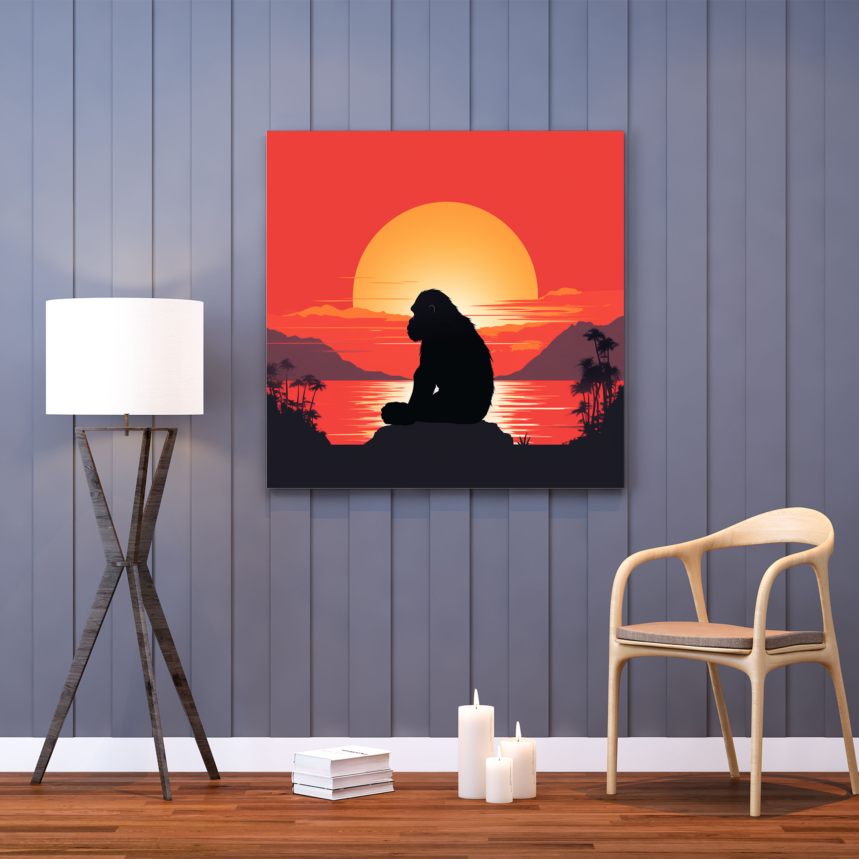 Gorilla Canvas Print - Gorilla, Canvas Print, Tranquility, Canvas Wall Art