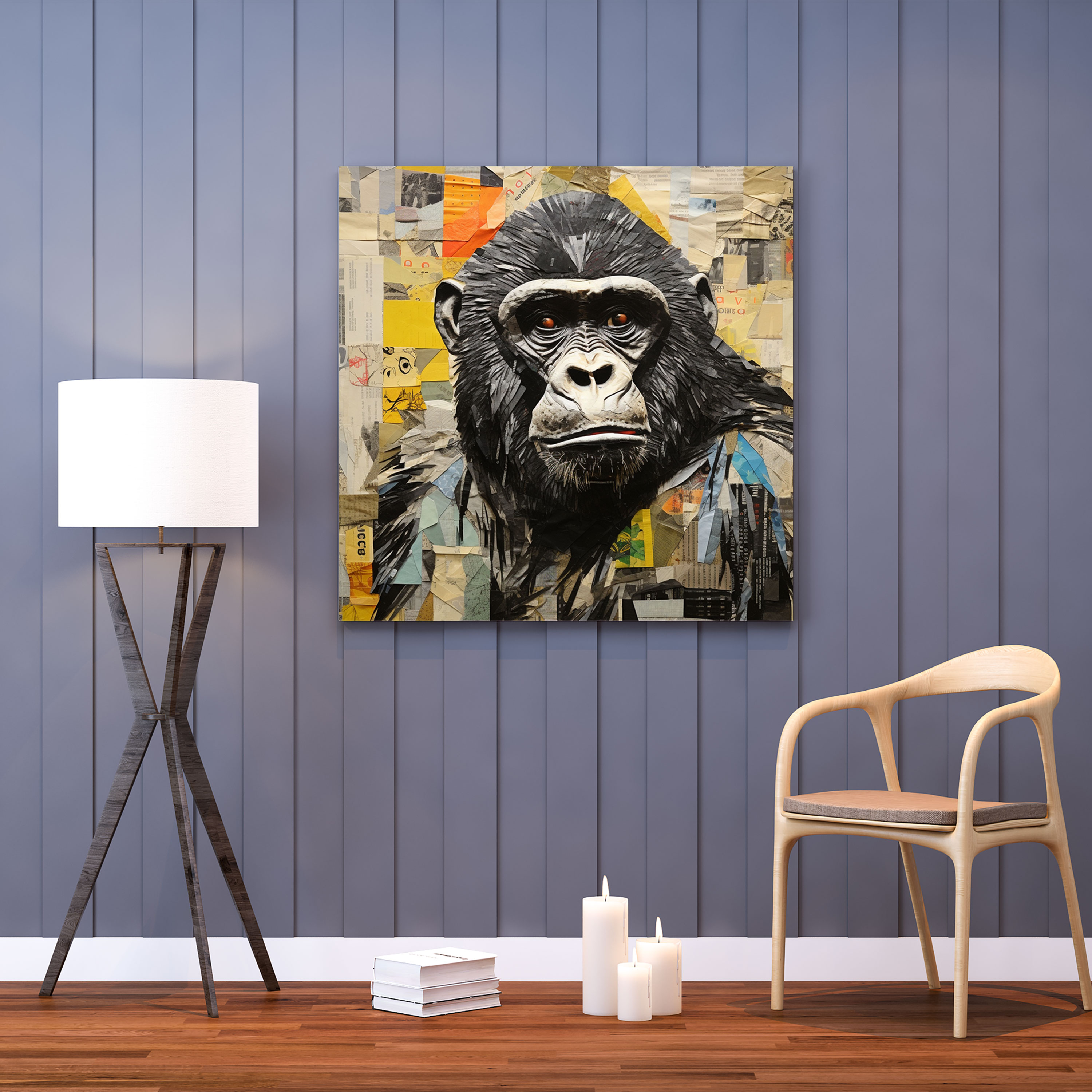 Gorilla Canvas Print - Gorilla, Wall Decoration, Fabric, Home Decoration