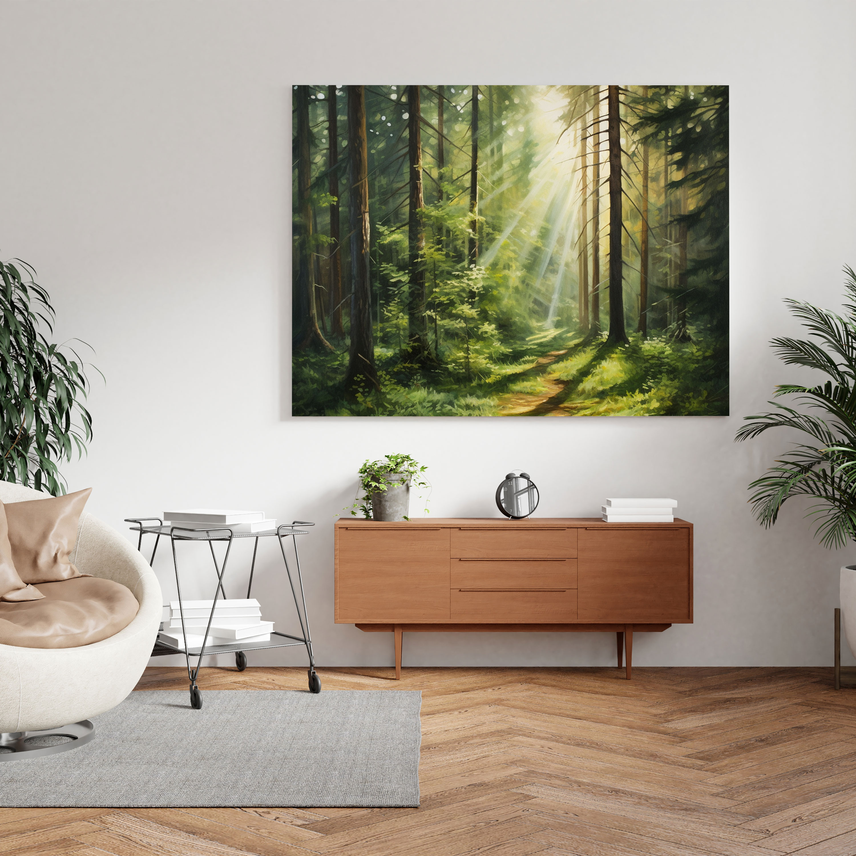 Green Pine Canvas Print - Green Pine, Canvas Print, Home Decoration, Green Pine