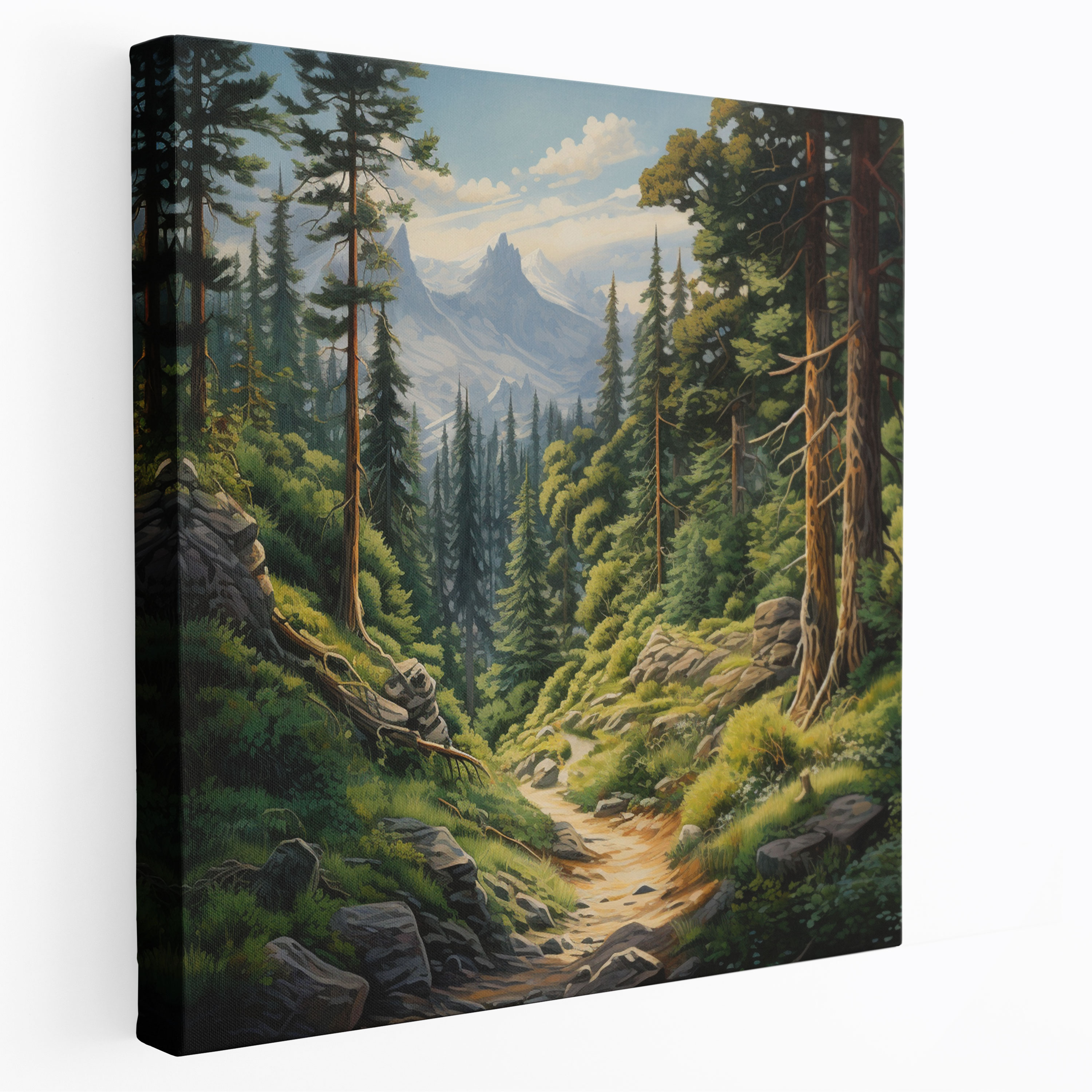 Green Pine Wall Art - Green Pine, Wall Art, Canvas Print, Canvas Wall Art