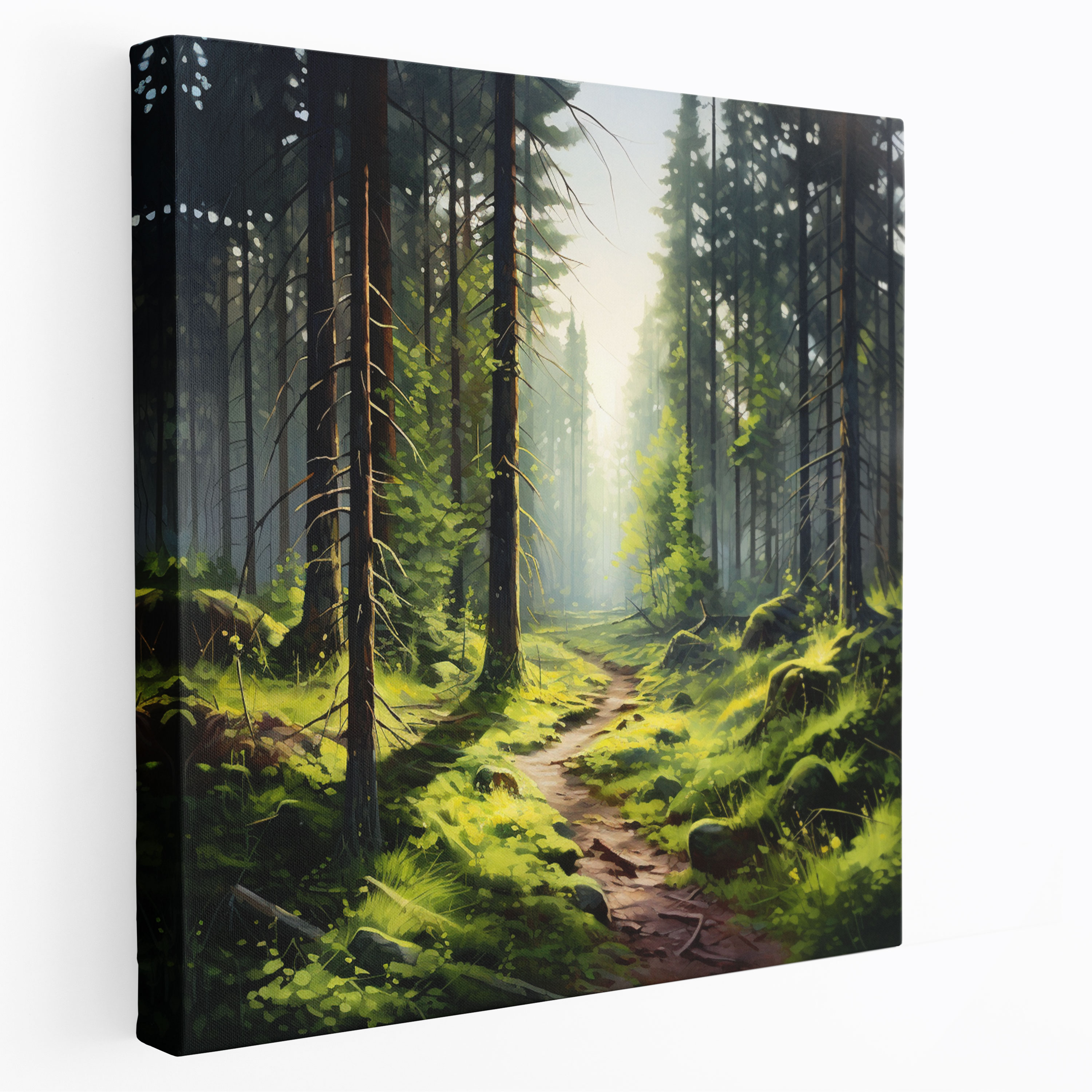 Green Pine Canvas Print - Green Pine, Wall Decoration, Canvas Wall Art, Canvas