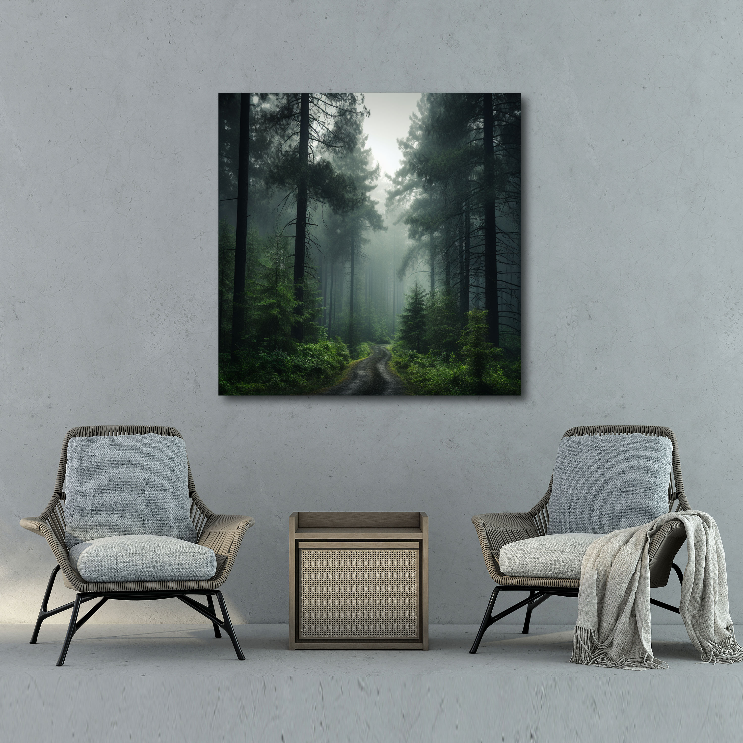 Green Pine Wall Art - Green Pine, Green Pine, Canvas Wall Art, Wall Art