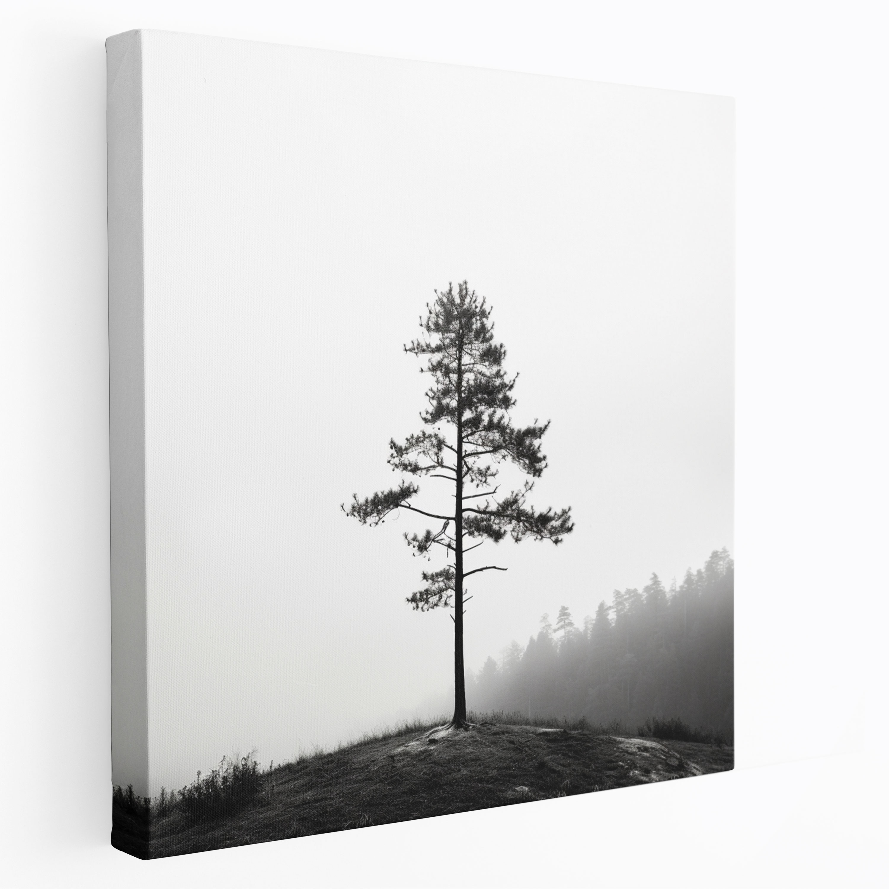 Green Pine Canvas Print - Green Pine, Wall Decoration, Home Decoration, Wall Art