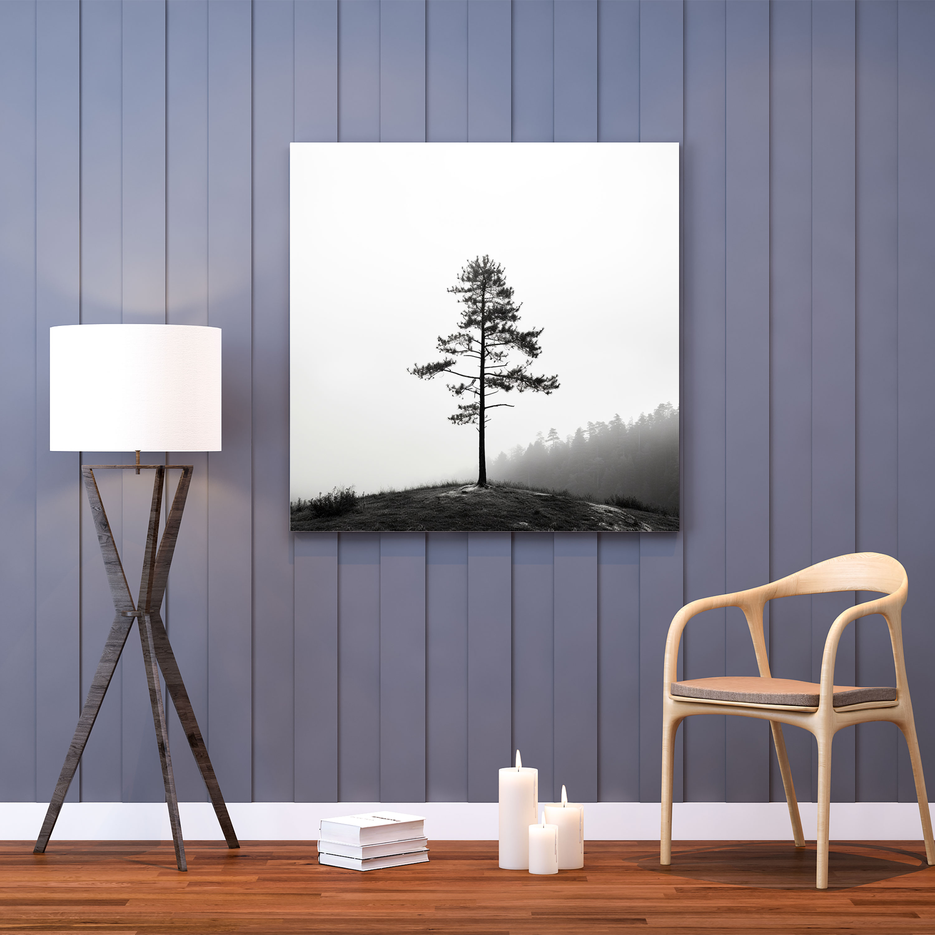 Green Pine Canvas Print - Green Pine, Wall Decoration, Home Decoration, Wall Art
