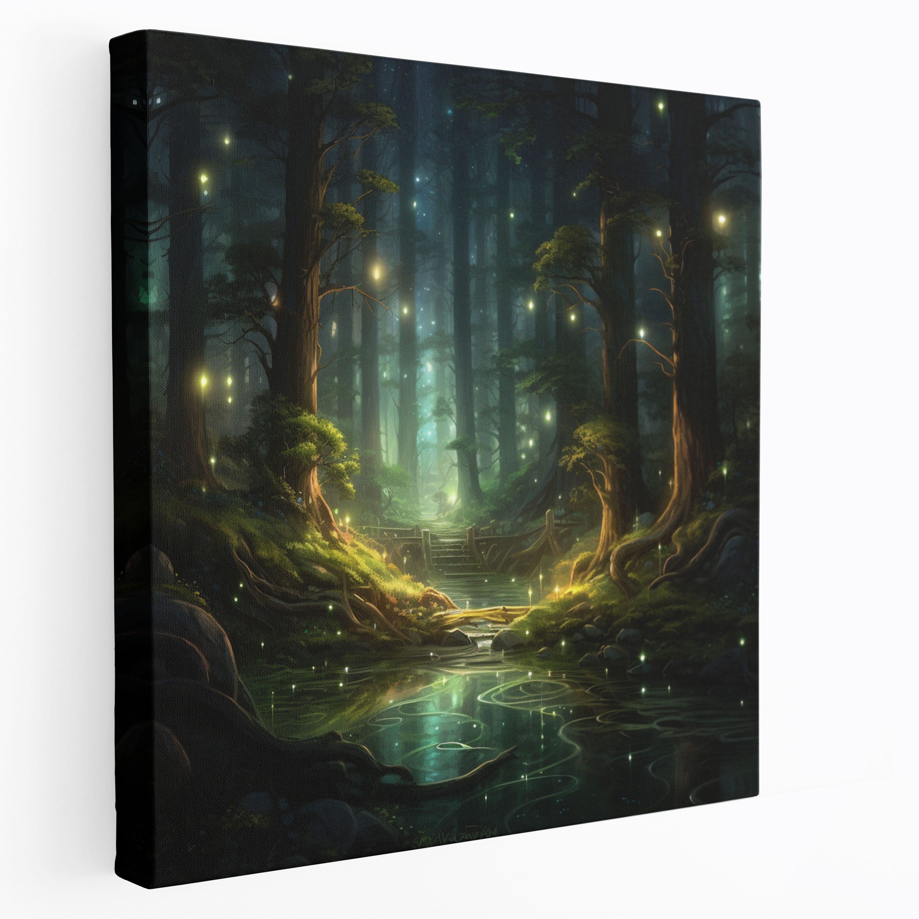 Green Pine Wall Art - Green Pine, Wall Art, Canvas Wall Art, Canvas Print