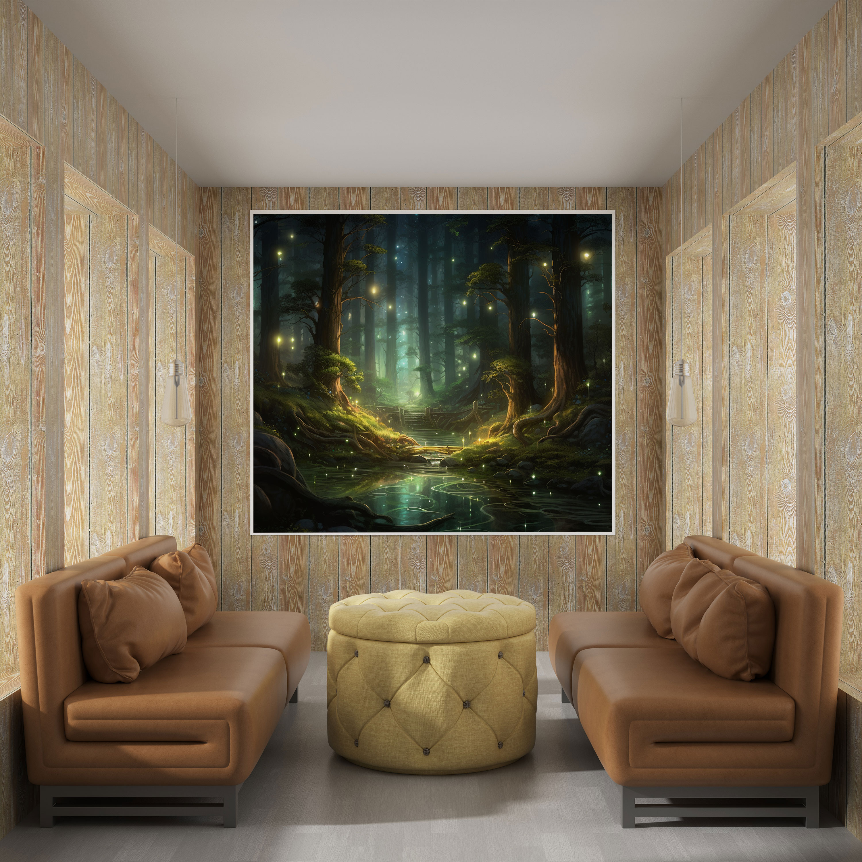 Green Pine Wall Art - Green Pine, Wall Art, Canvas Wall Art, Canvas Print