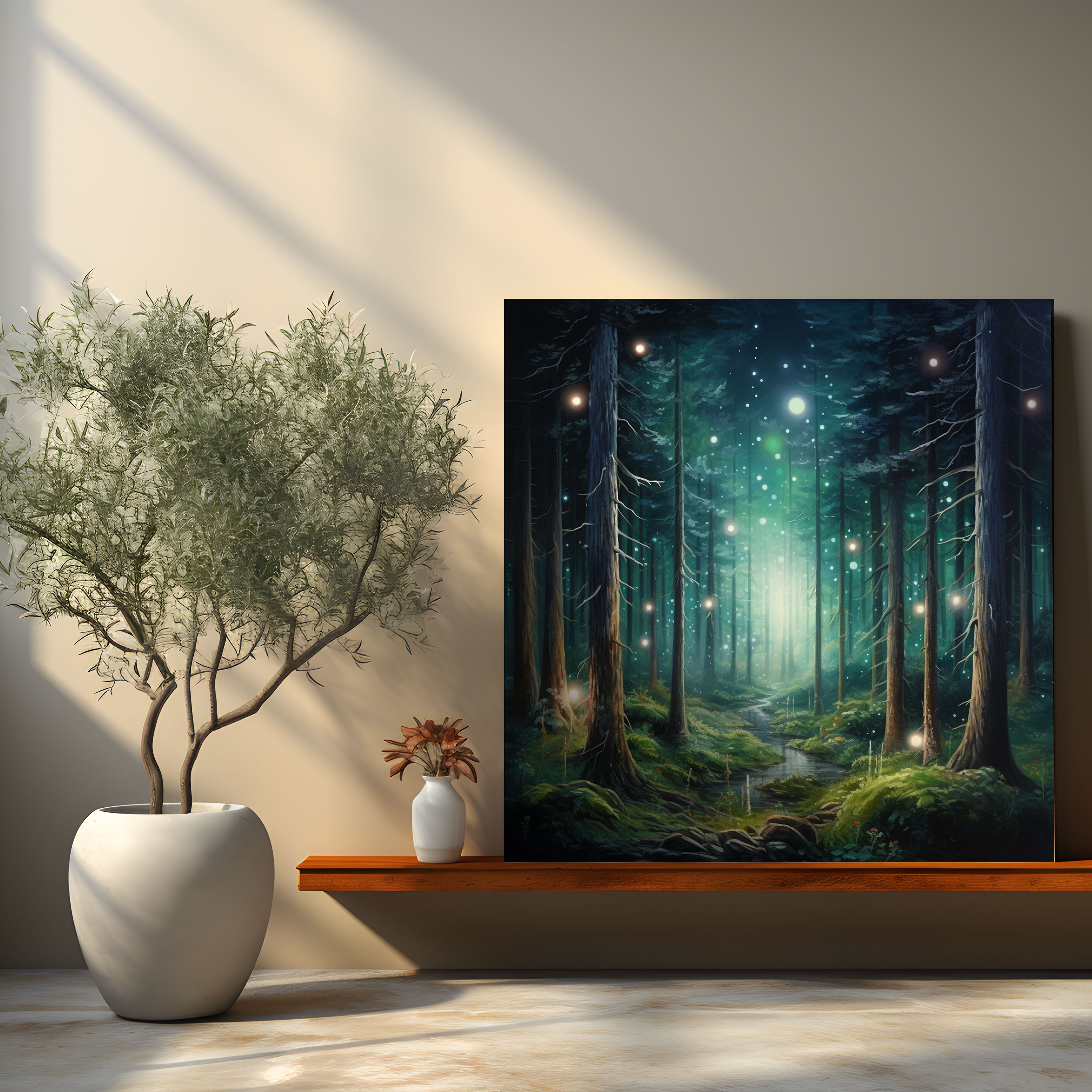 Green Pine Wall Art - Green Pine, Canvas, Green Pine, Wall Art