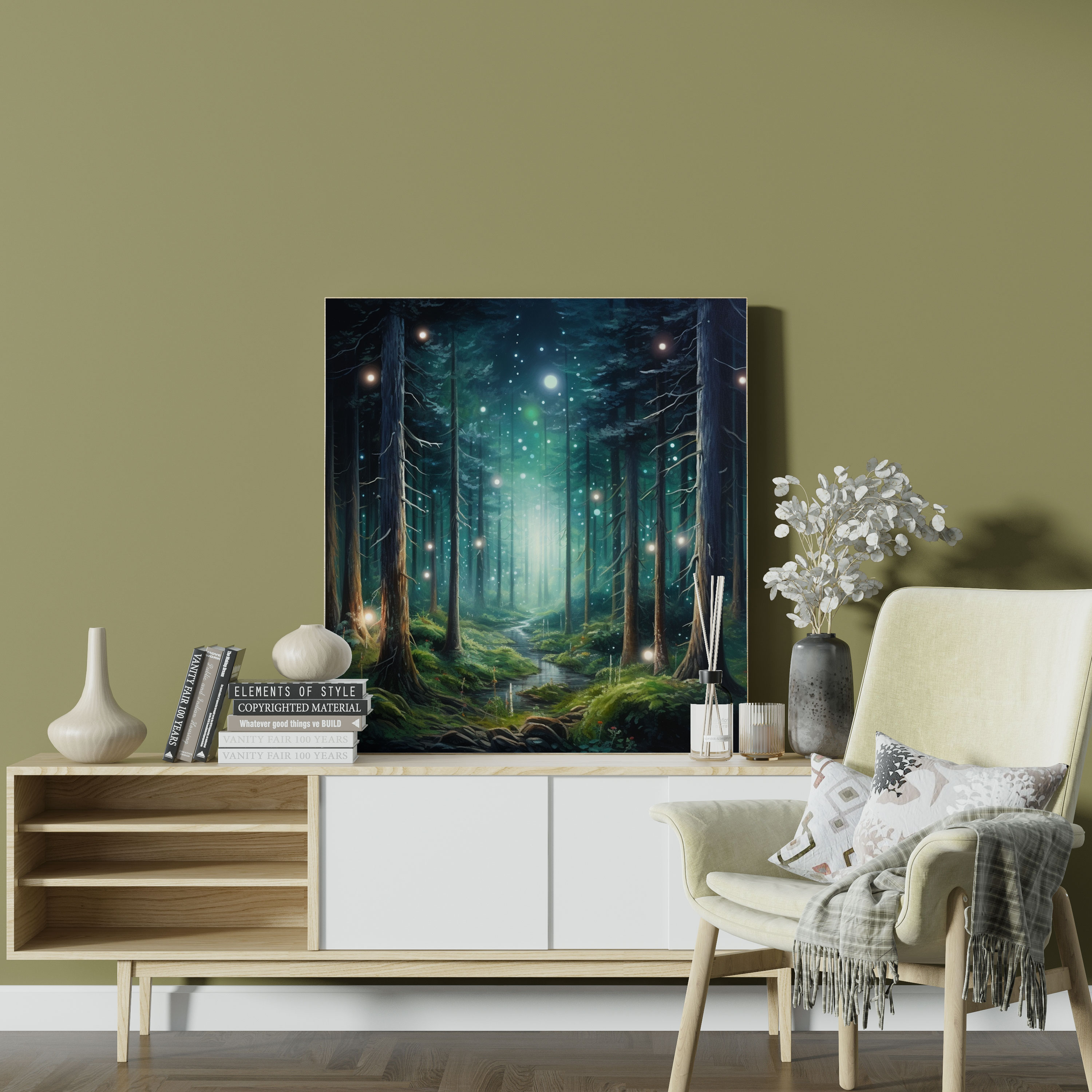 Green Pine Wall Art - Green Pine, Canvas, Green Pine, Wall Art