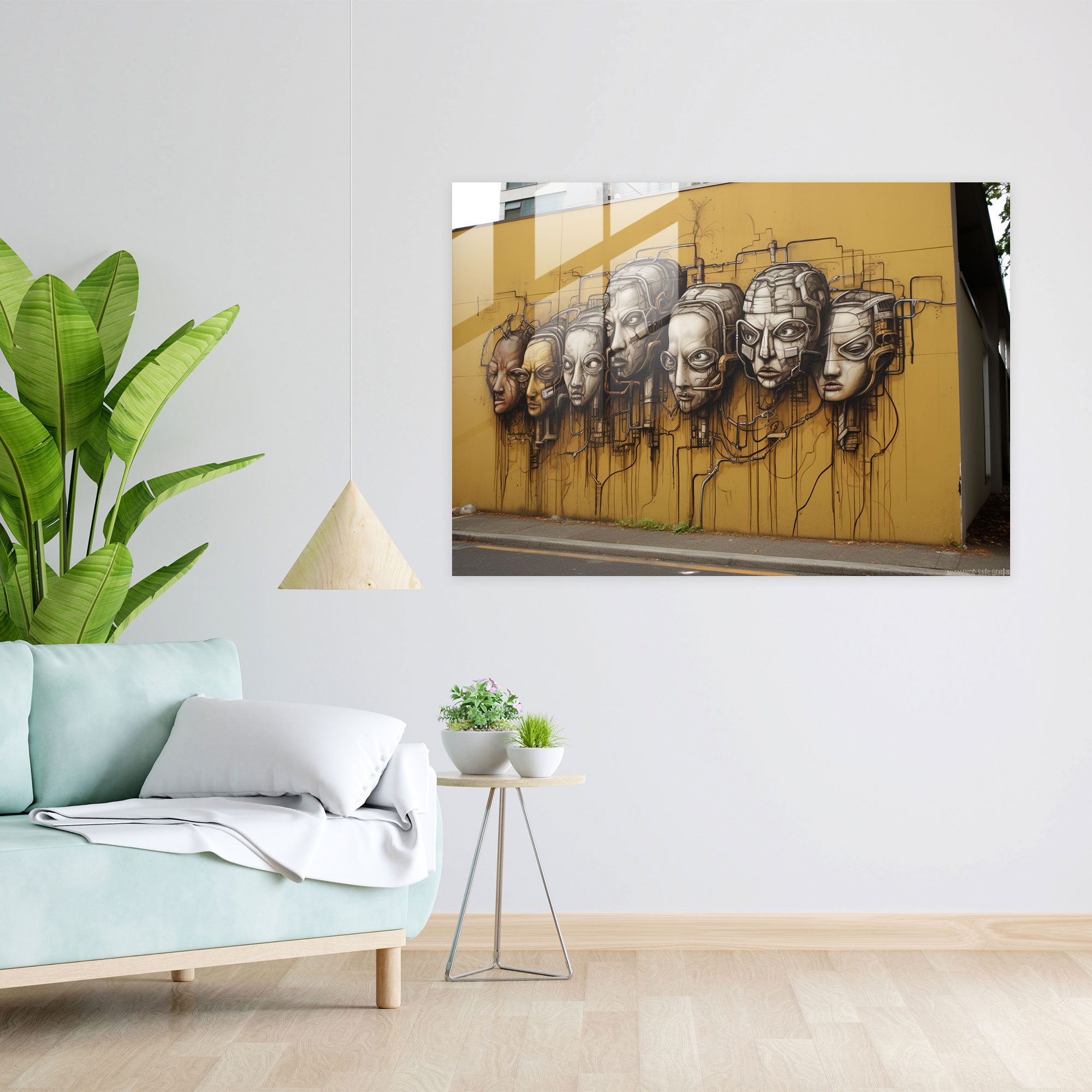 Graffiti Glass Print - Powerful Social Message - Graffiti, Street Art, Graffiti, Home Decoration