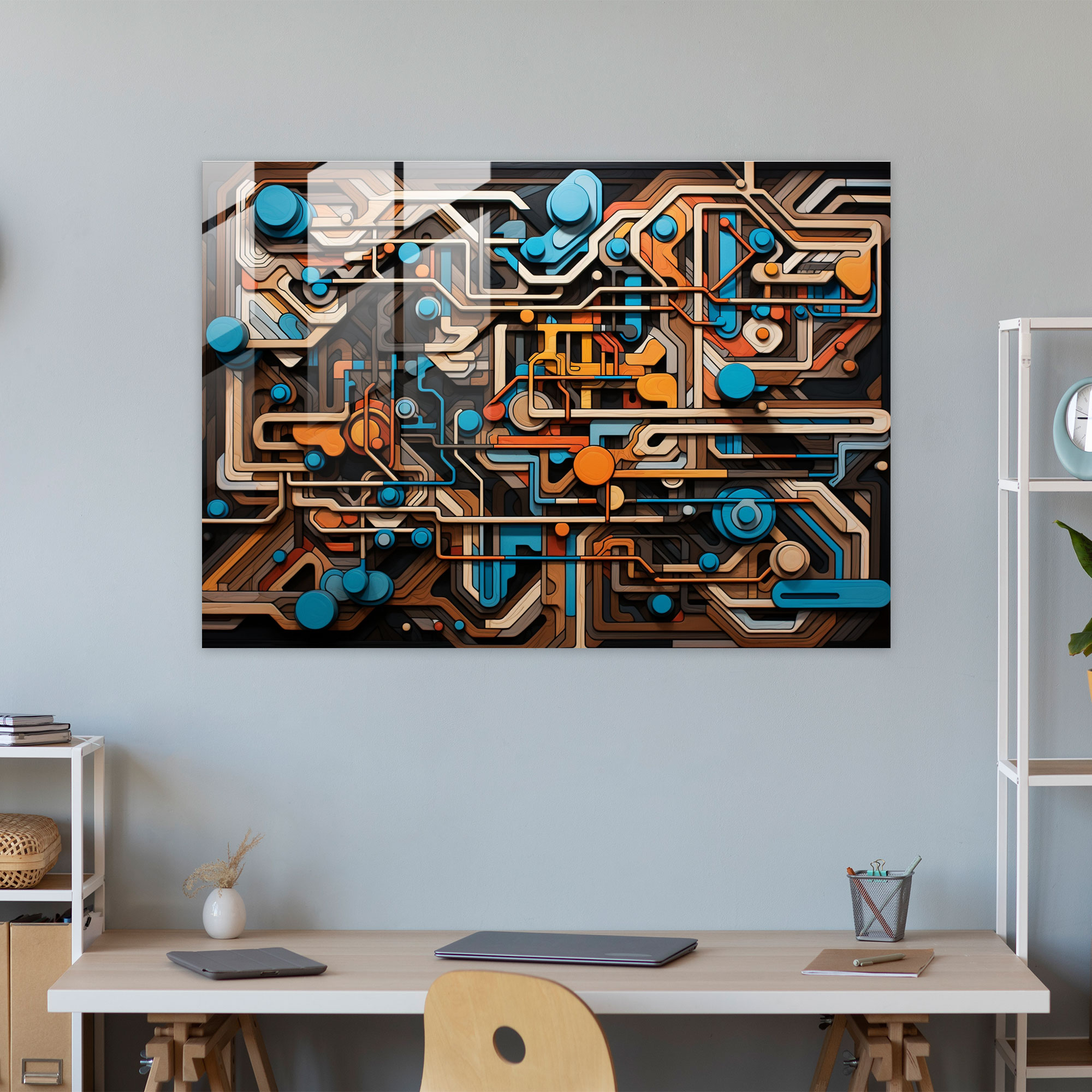 Abstract Graffiti Glass Wall Art - Intricate Patterns - Graffiti, Textures, Graffiti, Abstract